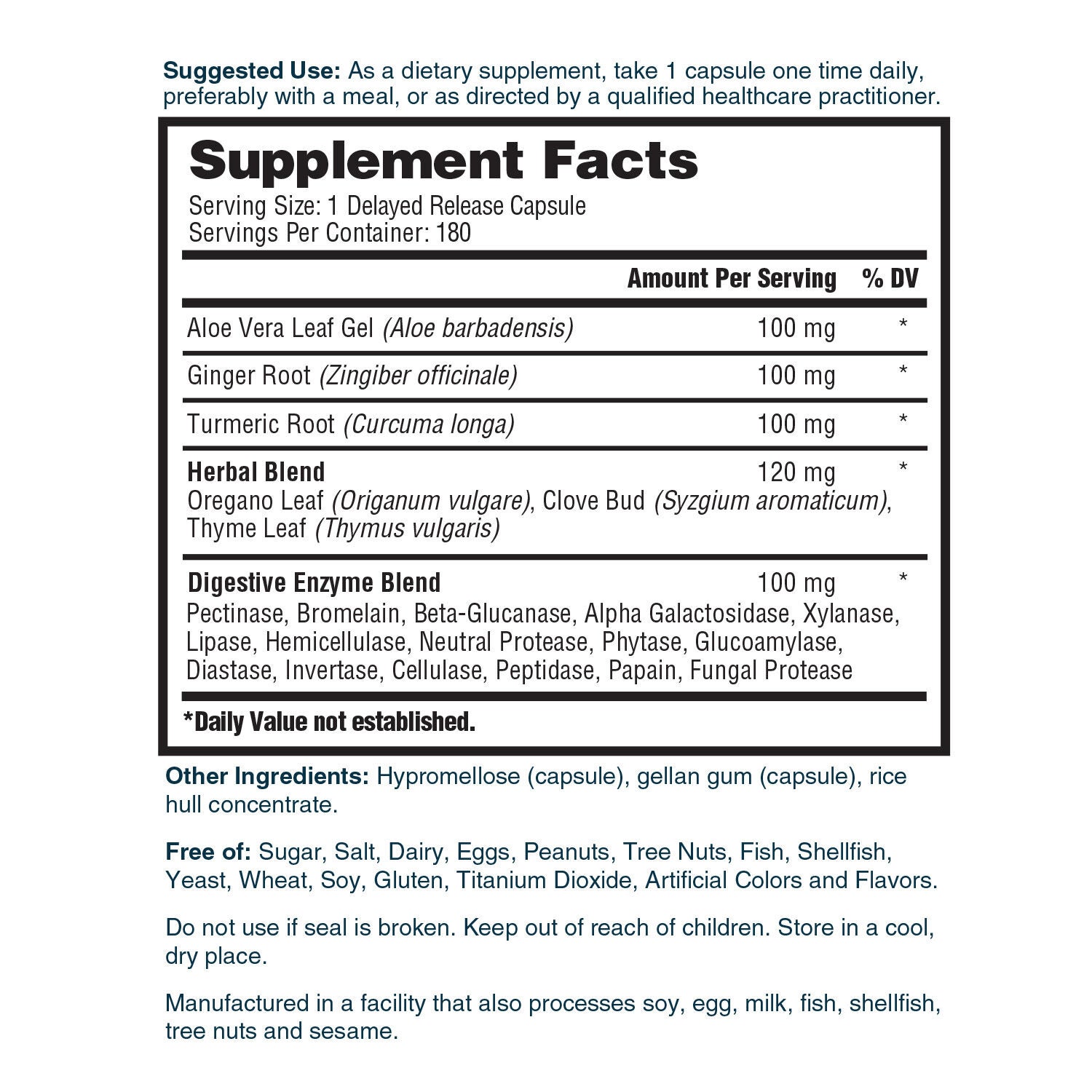 Nature's Lab® - EnZym Balance - 180 Vegetarian Capsules (180