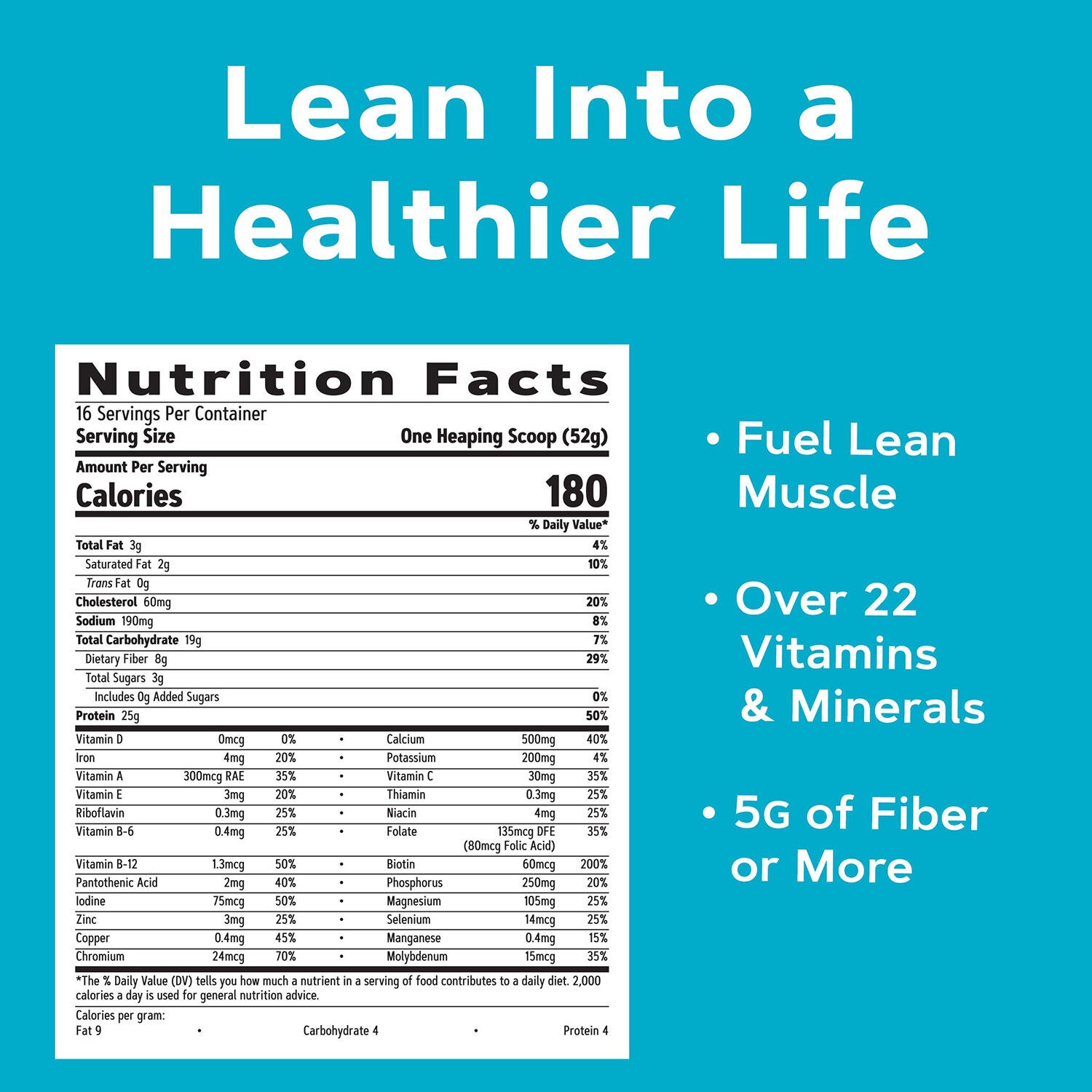 Lean Shake&trade; 25 - Cookies and Cream (16 Servings) Cookies &amp; Cream | GNC