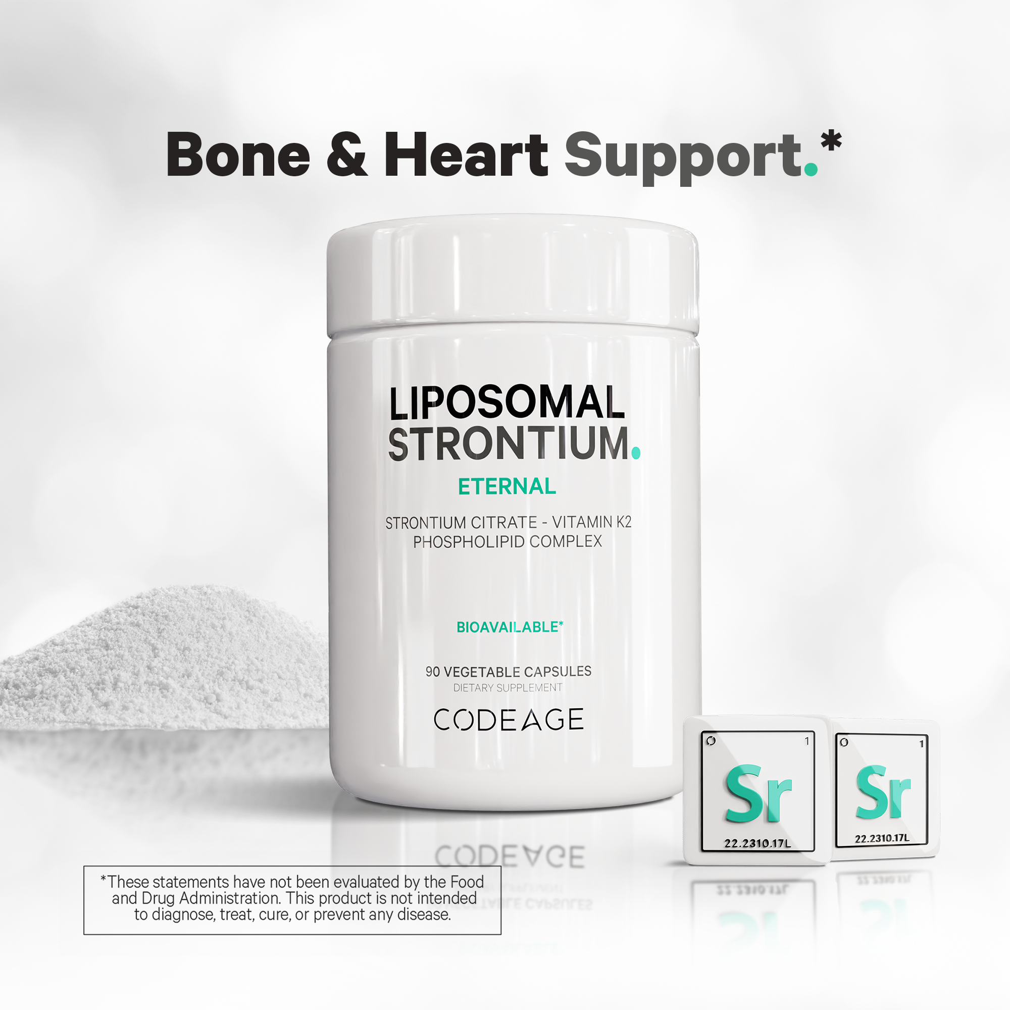 Liposomal Strontium - 90 Vegetable Capsules (30 Servings)  | GNC