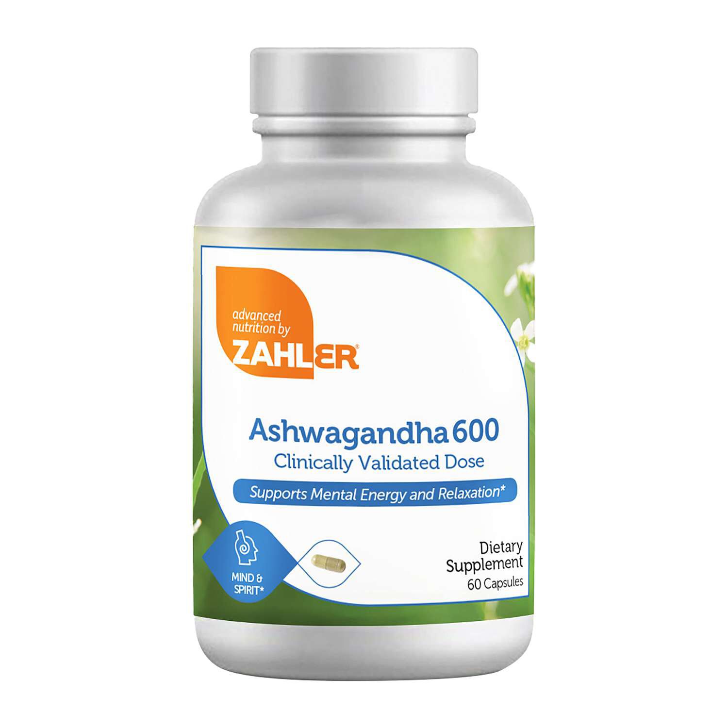 Ashwagandha 600mg - 60 Capsules (60 Servings)  | GNC