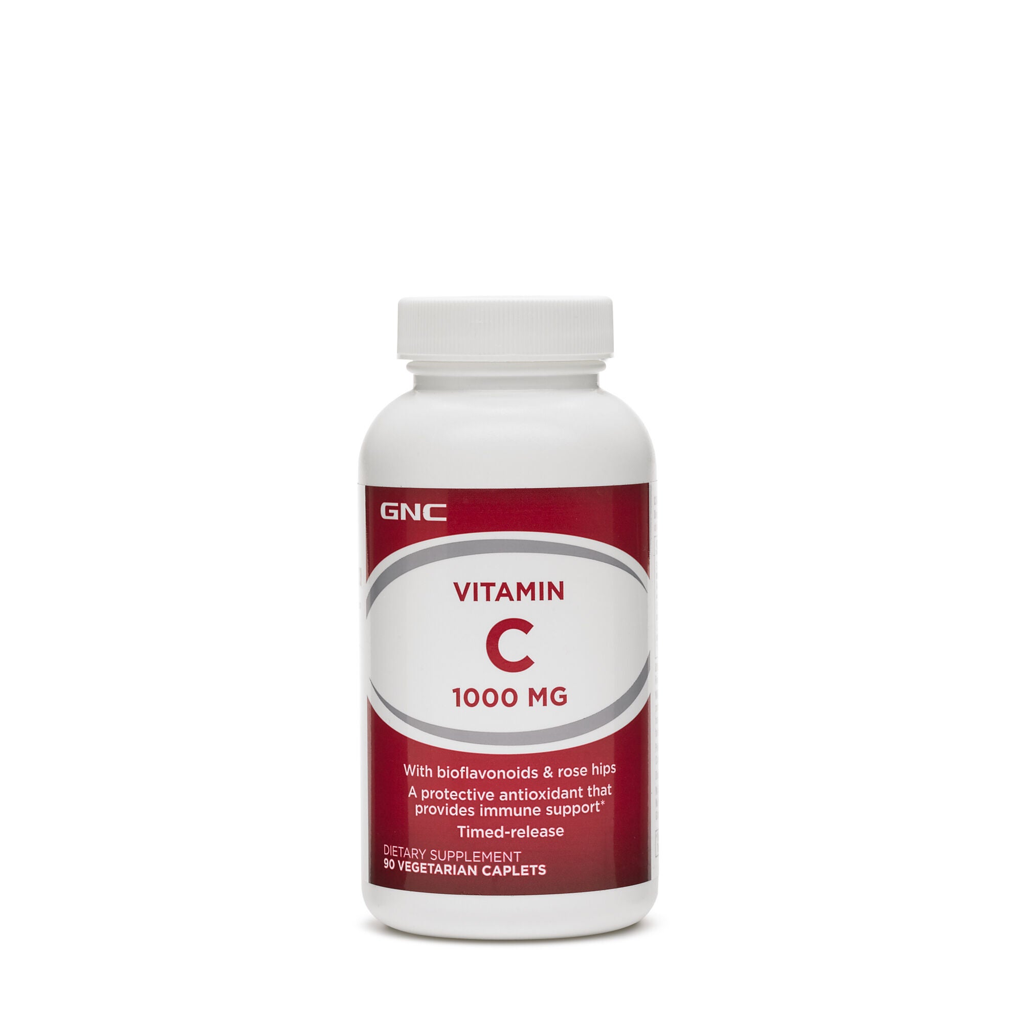 Vitamin C - 1000mg - 90 Vegetarian Caplets (90 Servings)  | GNC