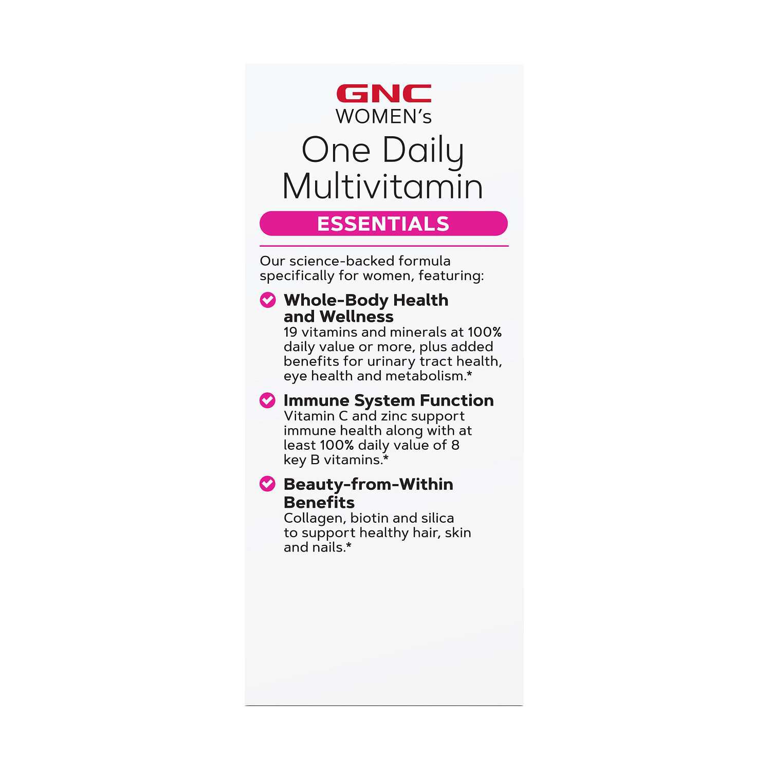 One Daily Multivitamin Essentials - 60 Caplets (60 Servings)