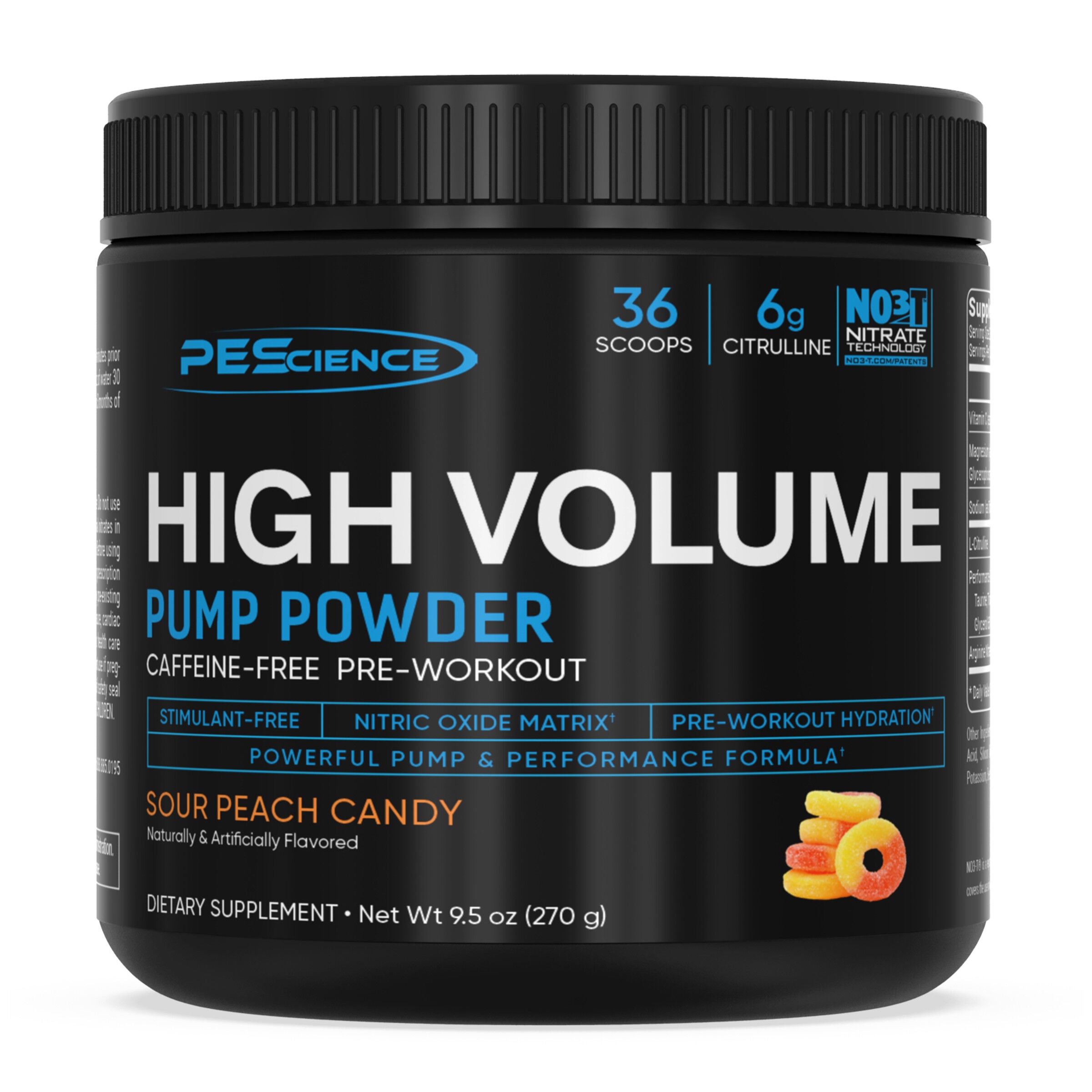 High Volume Pre-Workout - Sour Peach Candy (36 Servings)  | GNC