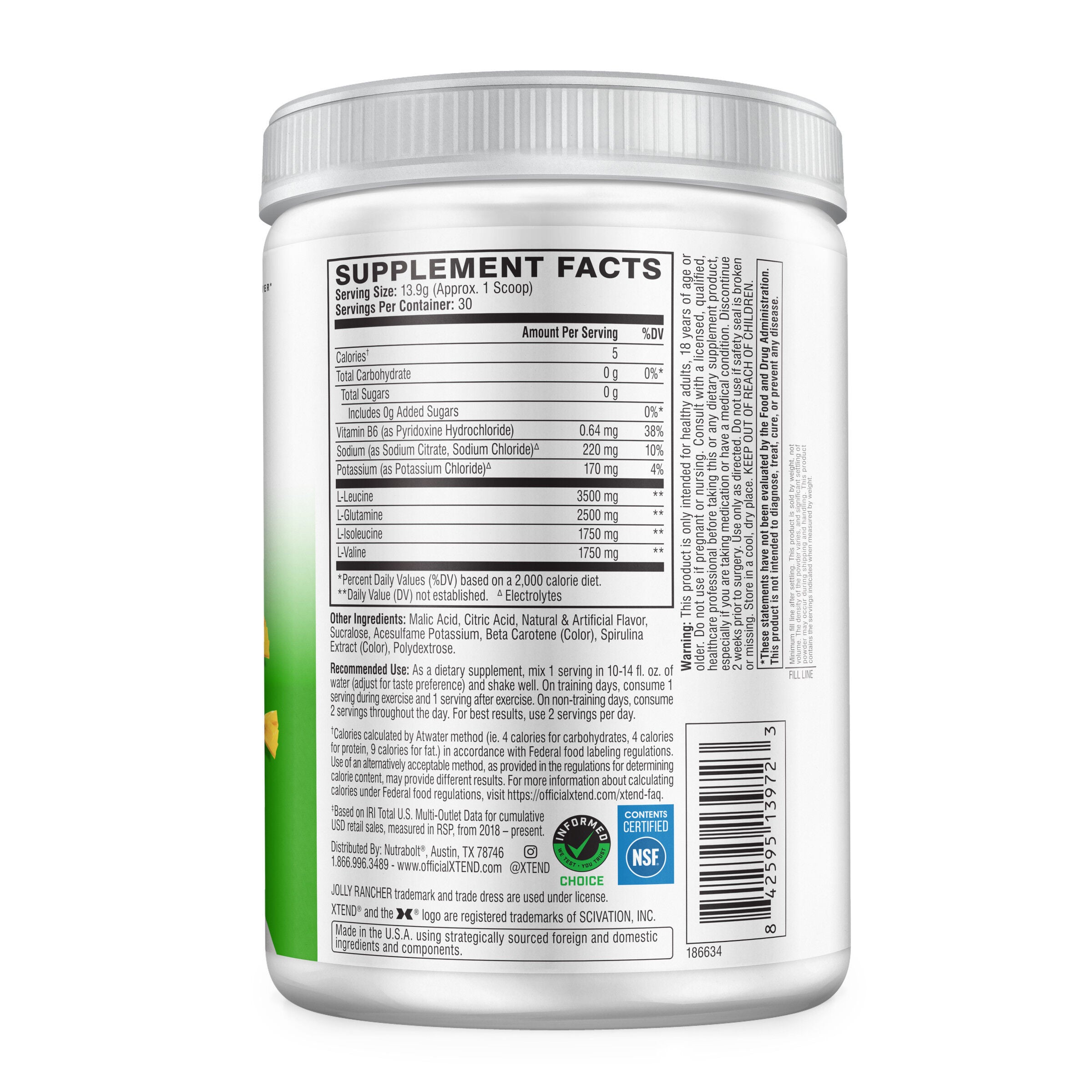 Elite Recovery* - Jolly Rancher Green Apple (30 Servings) Jolly Rancher Green Apple | GNC