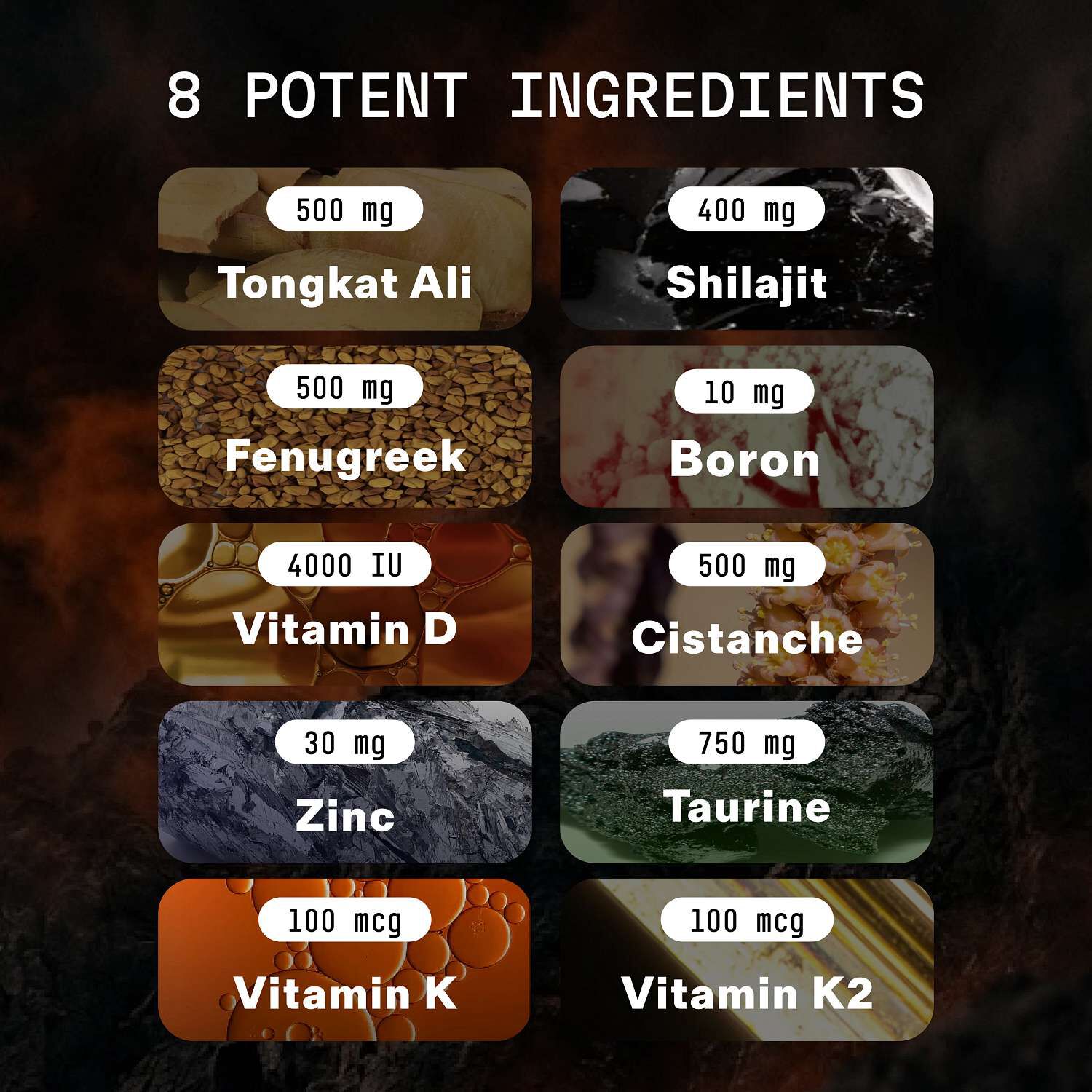 Natural Testosterone Support - 150 Capsules (30 Servings)