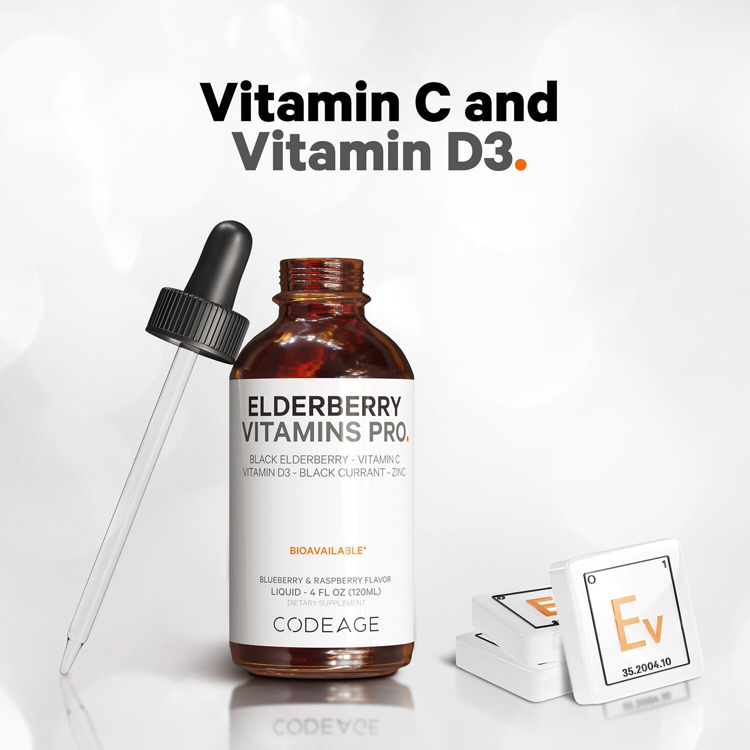 Elderberry Immune Complex Syrup Kids &amp; Adults Daily Vitamin - 4 oz. (60 Servings)  | GNC