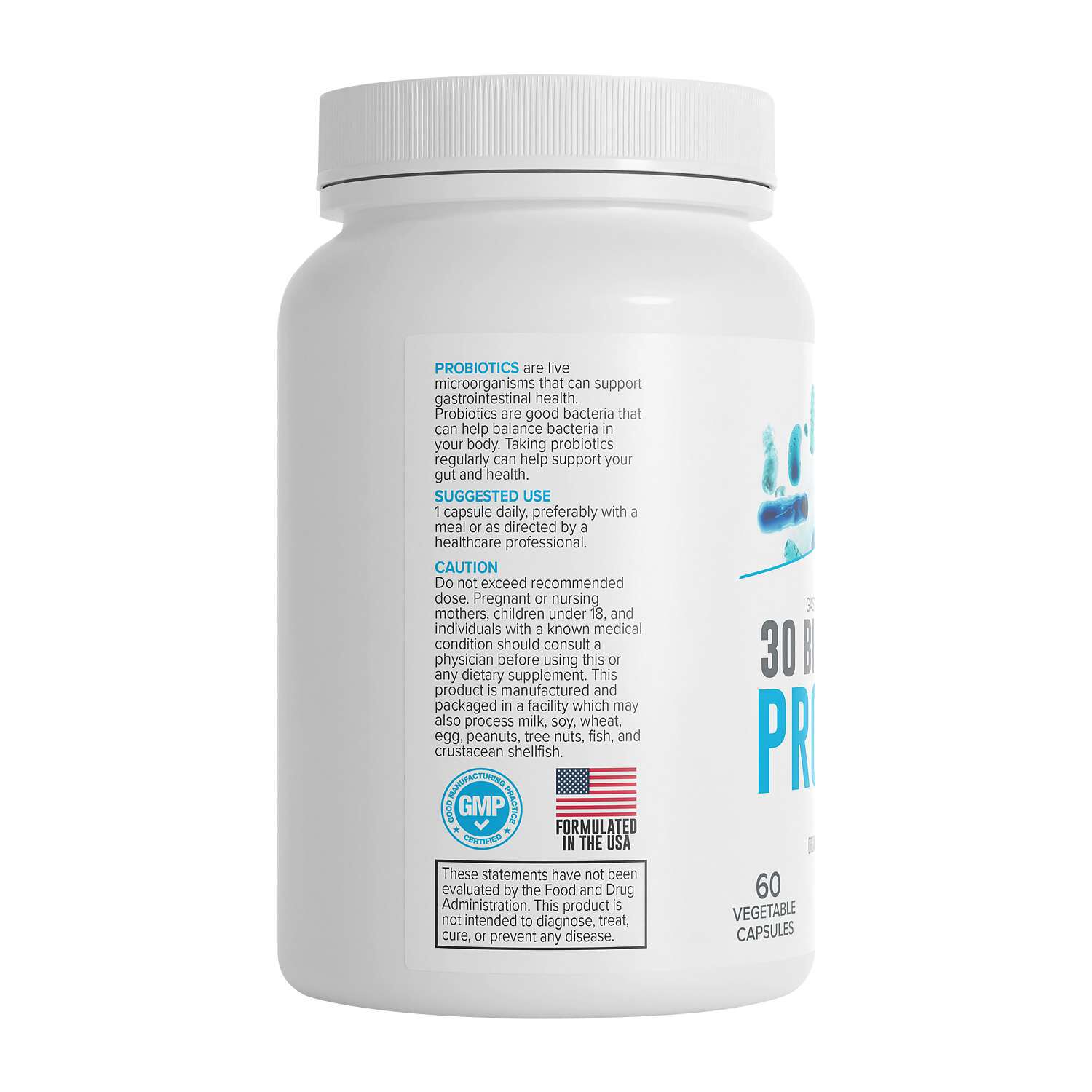 30 Billion Plus Probiotic - 60 Capsules (60 Servings)