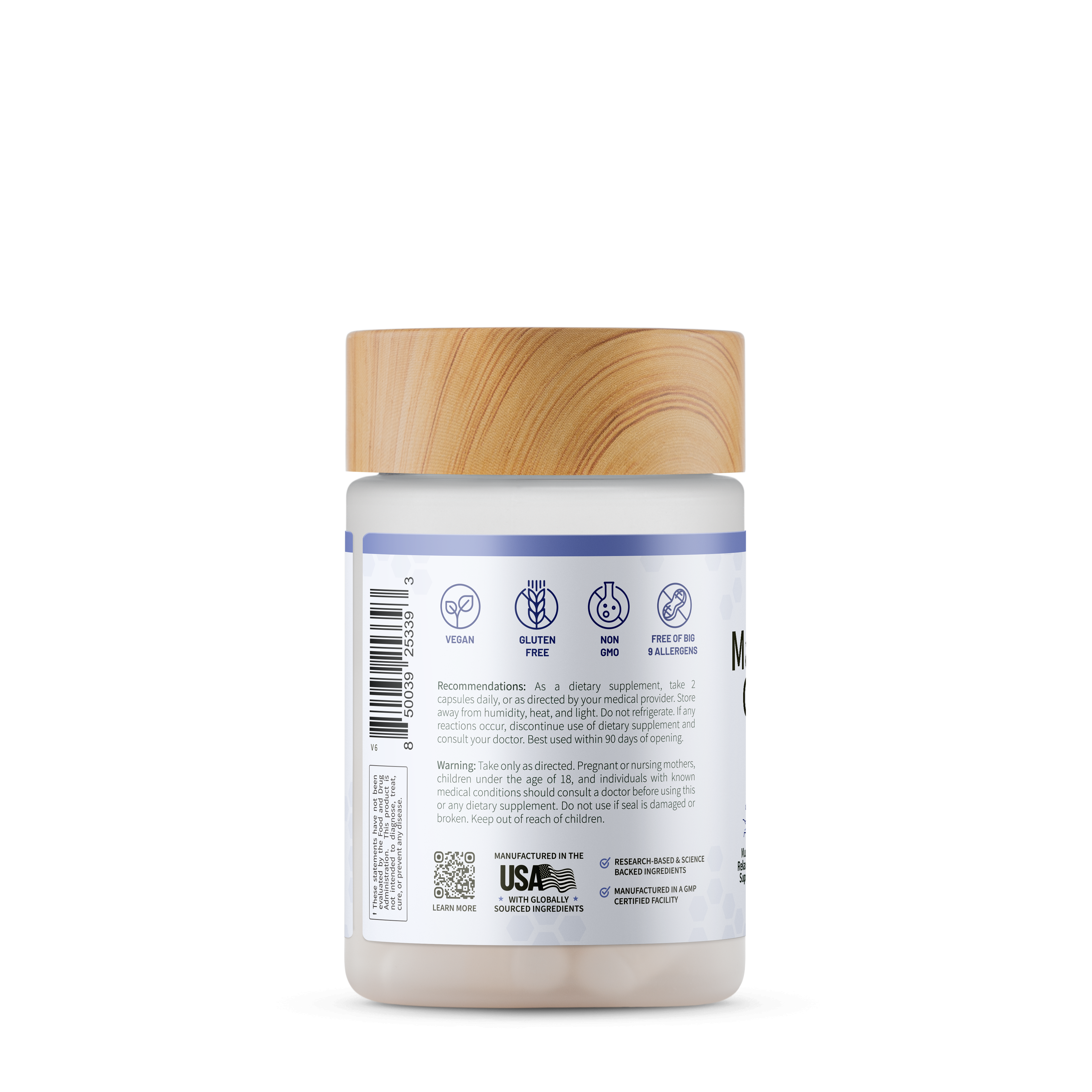 Magnesium Complex - 60 Capsules (60 Servings)  | GNC