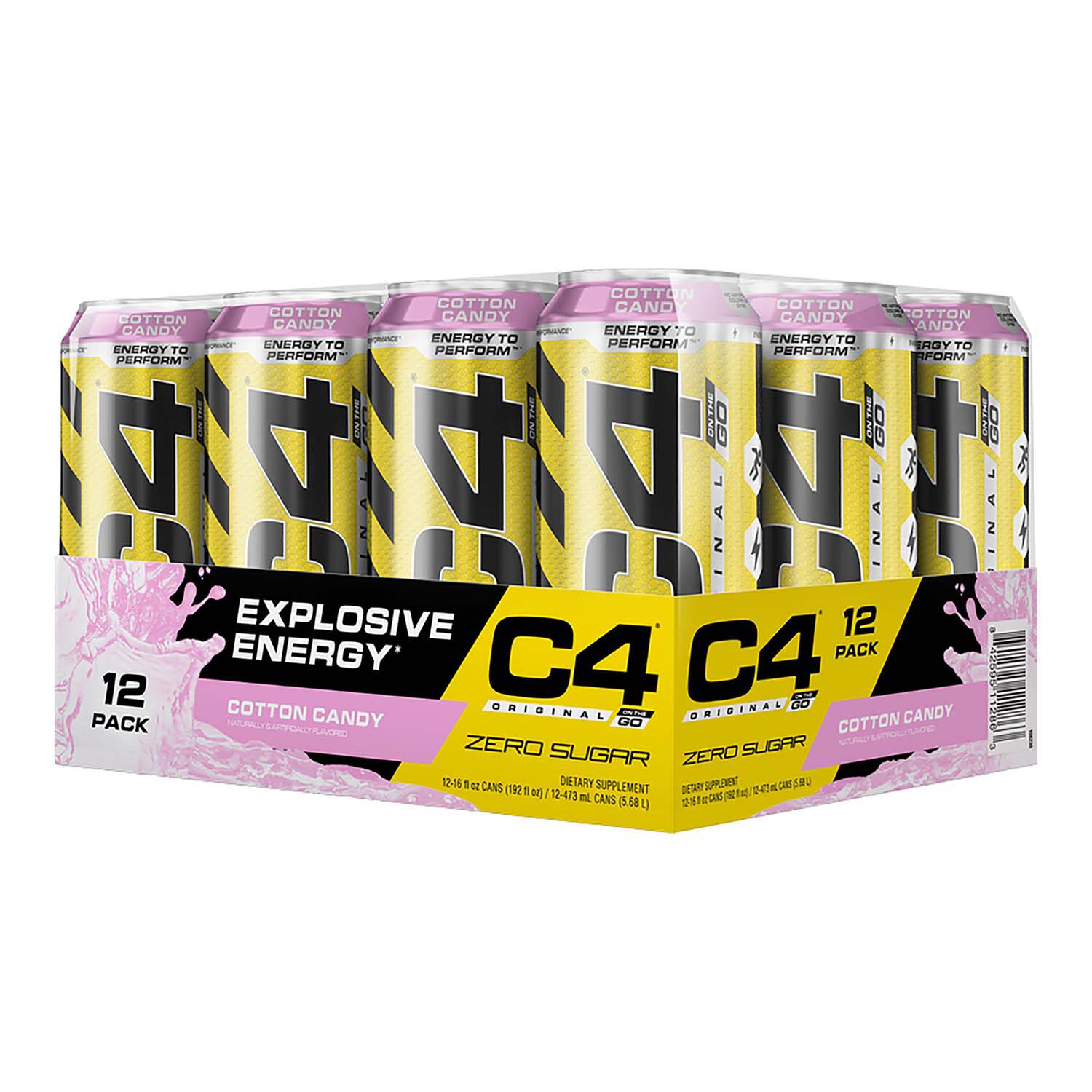 Cellucor C4 Original On The Go Cotton Candy Gnc