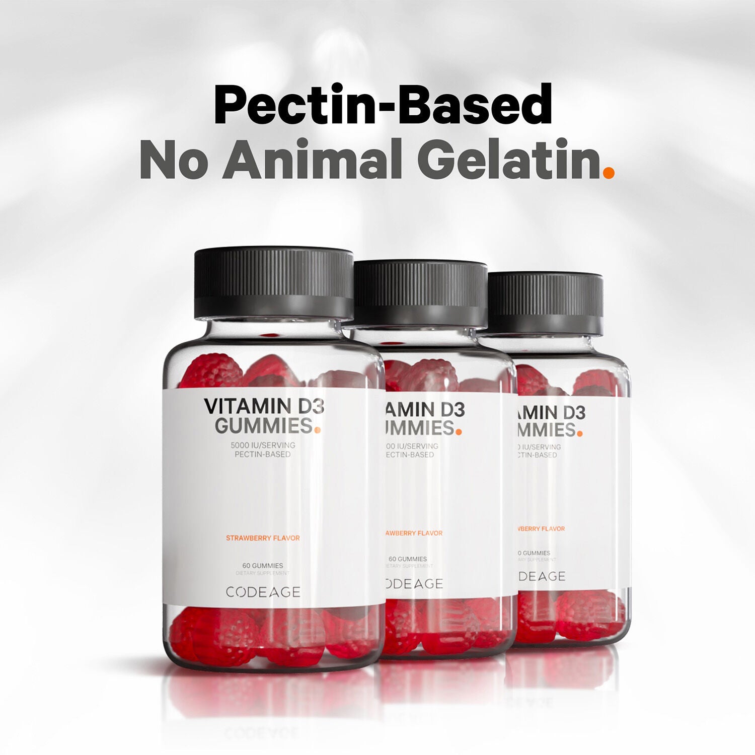 Vitamin D3 5000 IU - Strawberry - 60 Gummies (30 Servings)  | GNC