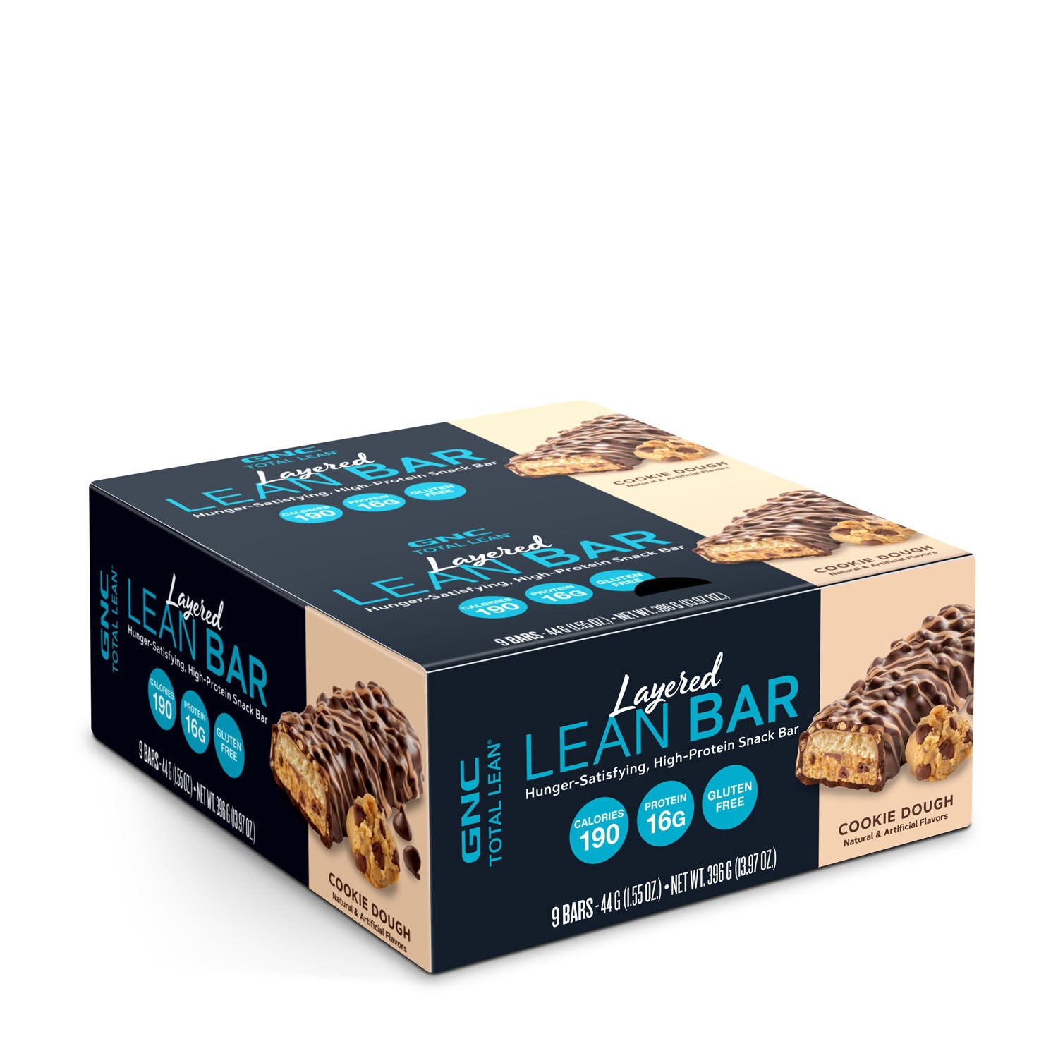 Layered Lean Bar - Cookie Dough (9 Bars) Cookie Dough | GNC