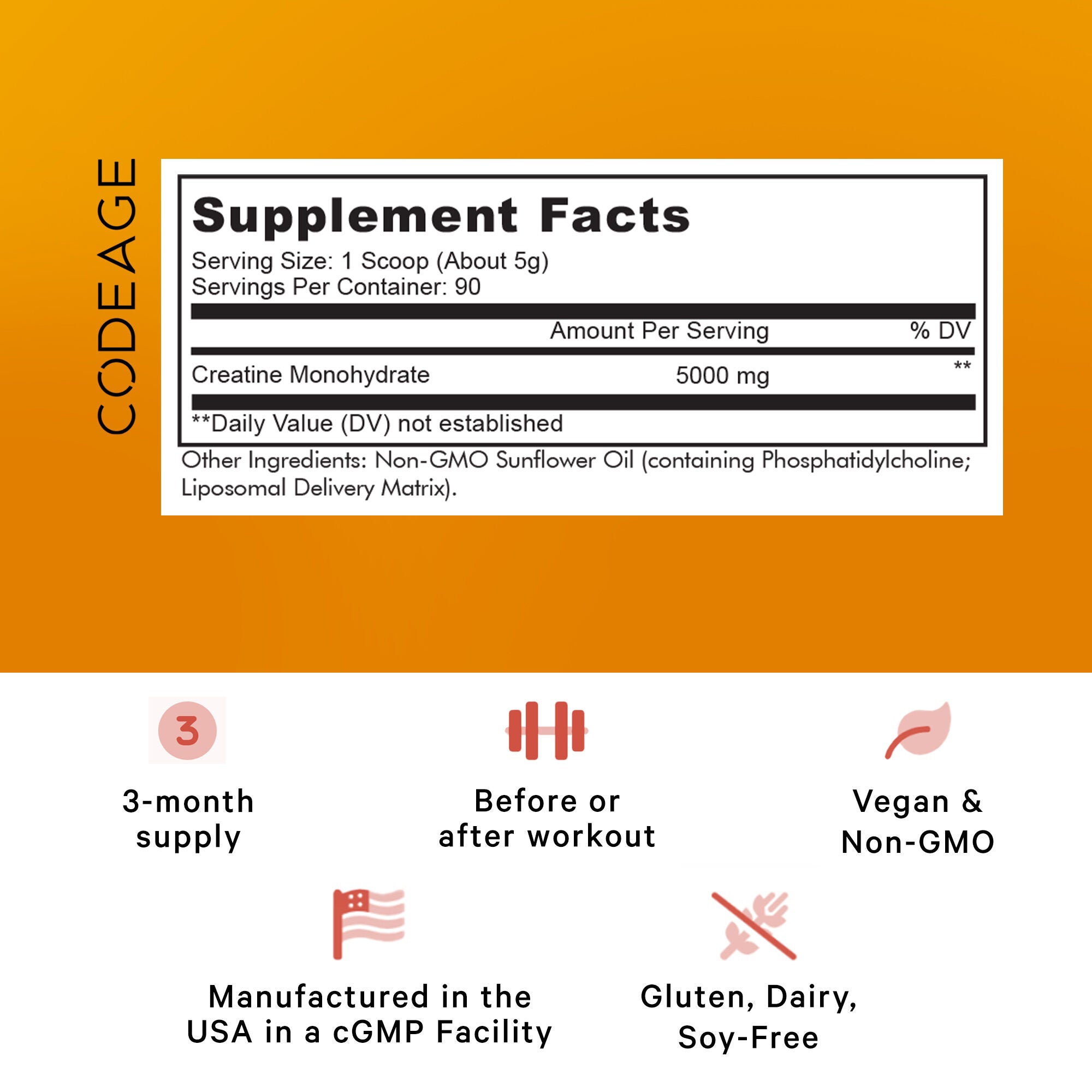 Liposomal Creatine Powder - Unflavored (90 Servings)