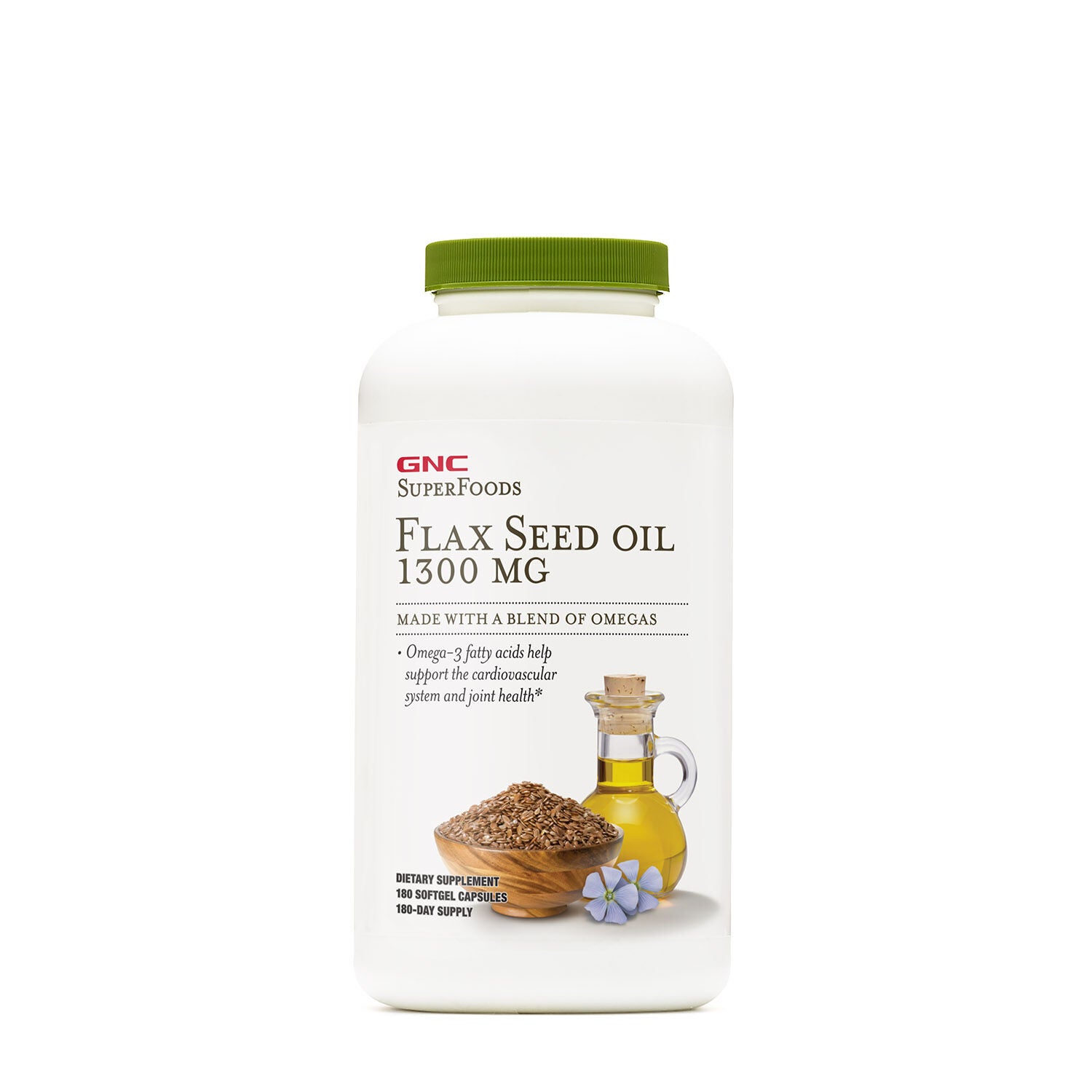 Flax Seed Oil 1300 MG - 180 Capsules