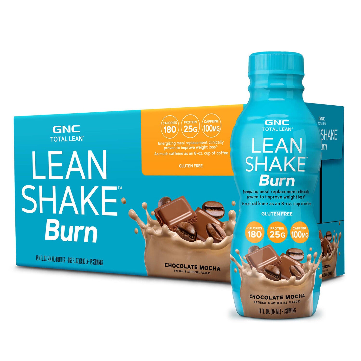 Lean Shake&trade; Burn - Chocolate Mocha - 14oz. (12 Bottles) Chocolate Mocha | GNC