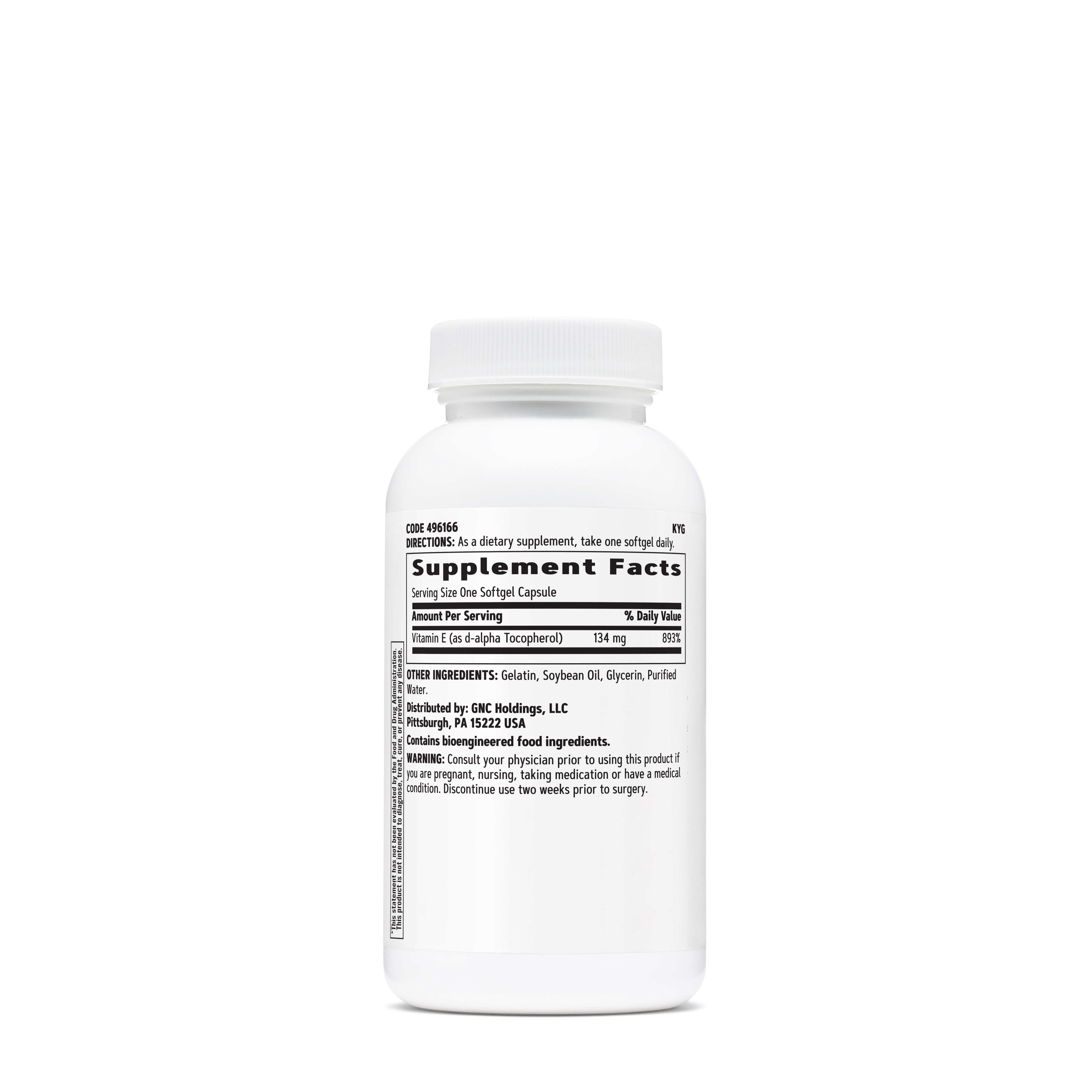 Vitamin E 200IU - 360 Softgels (360 Servings)  | GNC