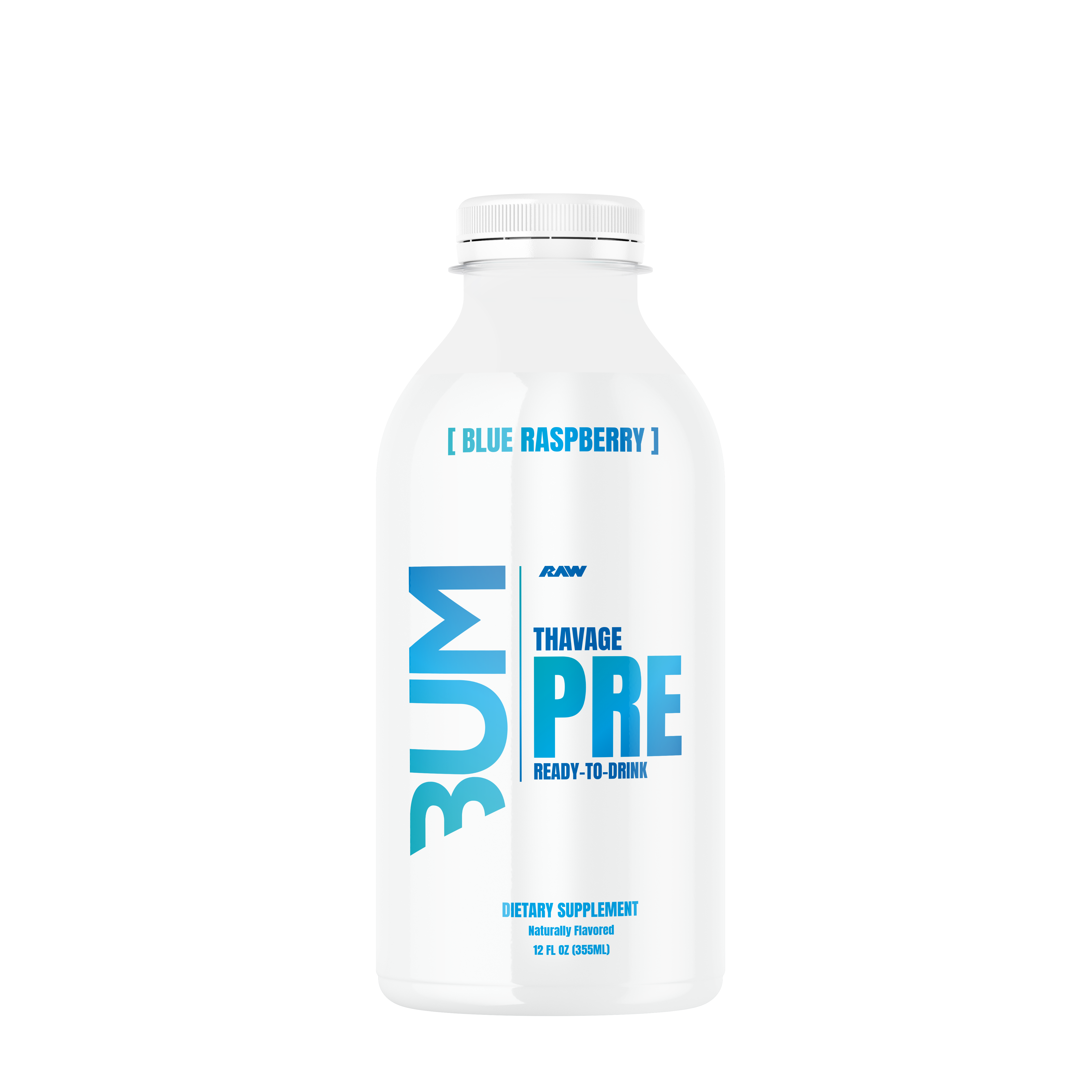 Thavage Preworkout RTD - Blue Raspberry - 12 oz. (12 Bottles)  | GNC
