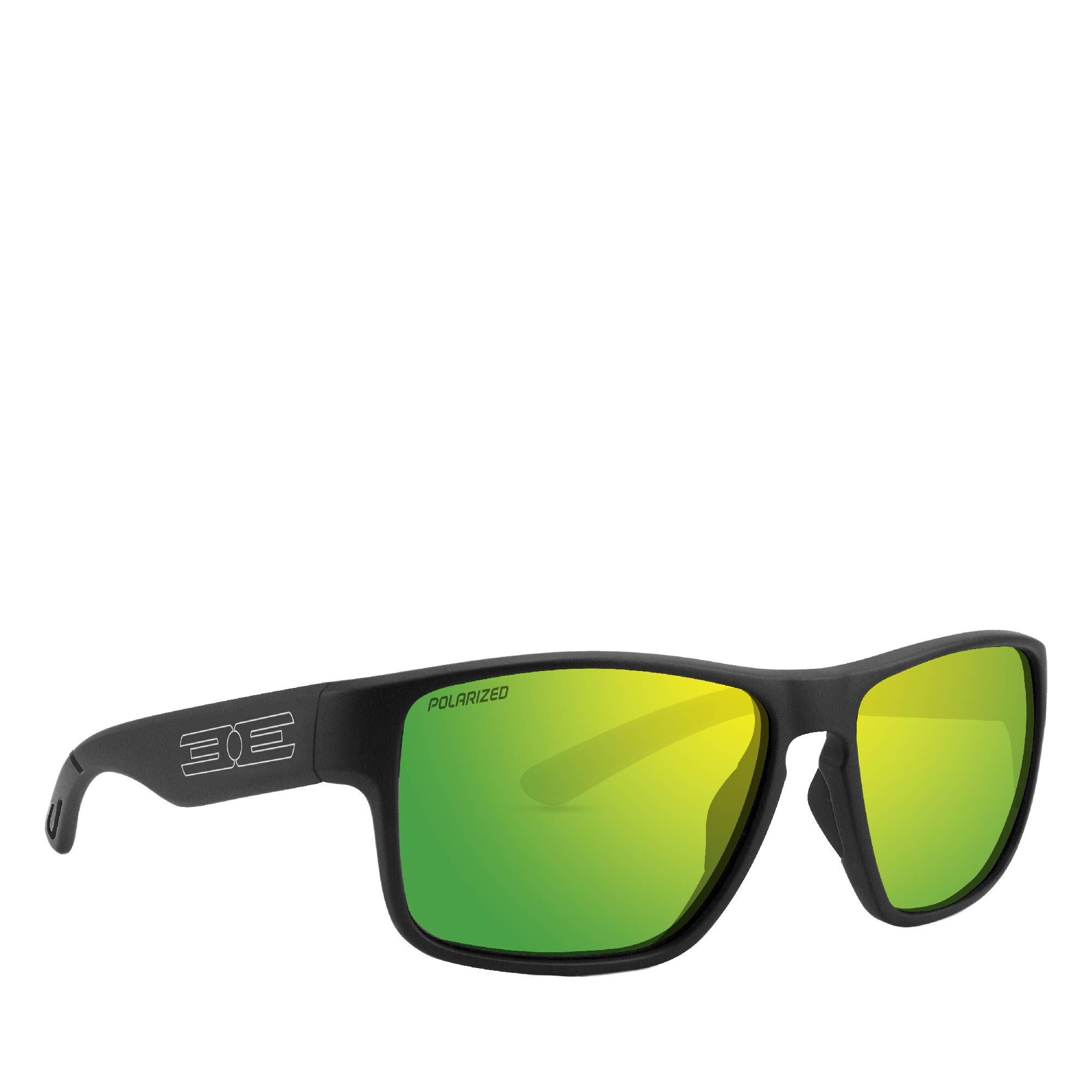 green mirrored sunglasses