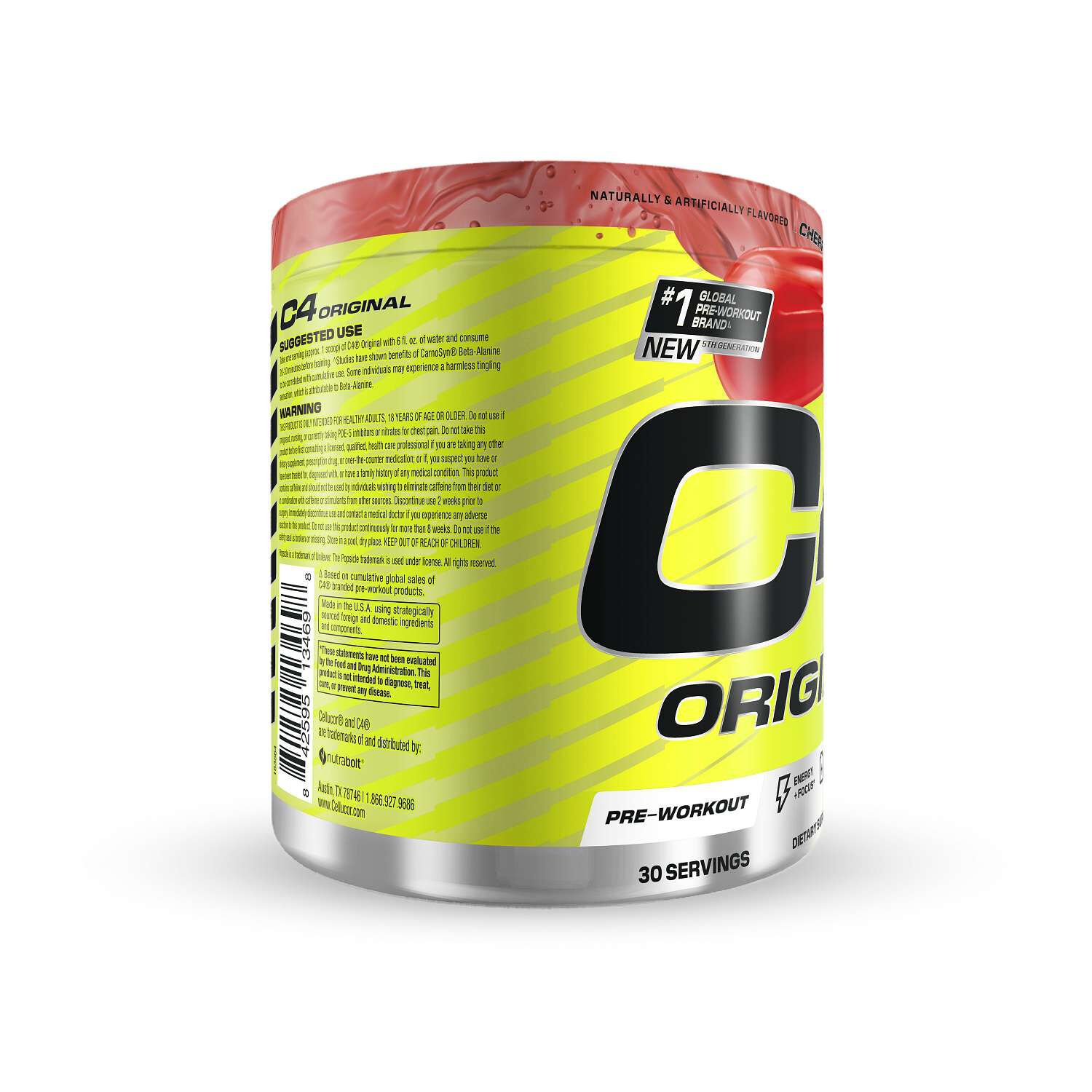 C4 Original Pre-Workout - Cherry Popsicle (30 Servings)  | GNC
