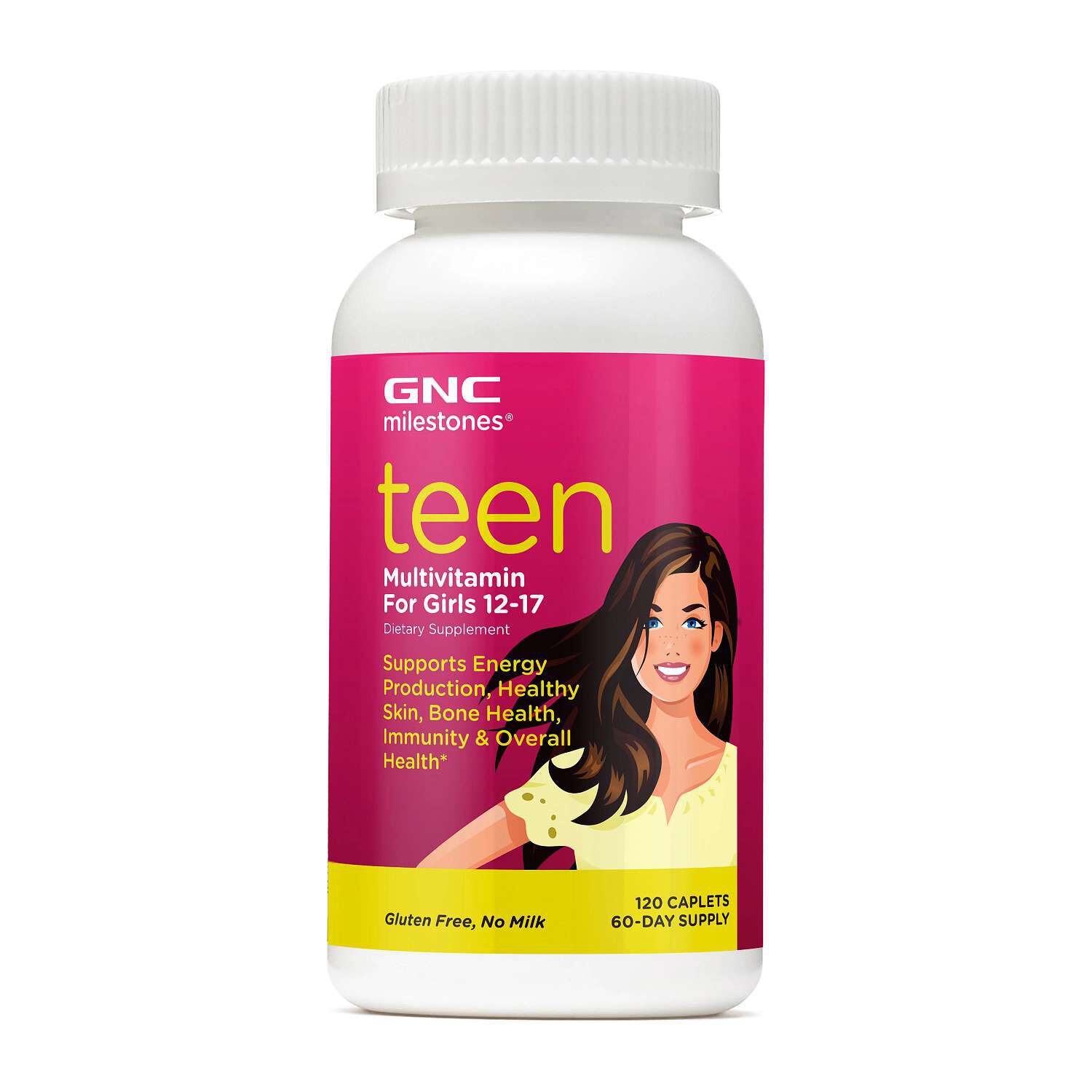 Teen - Multivitamin For Girls 12-17 - 120 Caplets (60 Servings)  | GNC