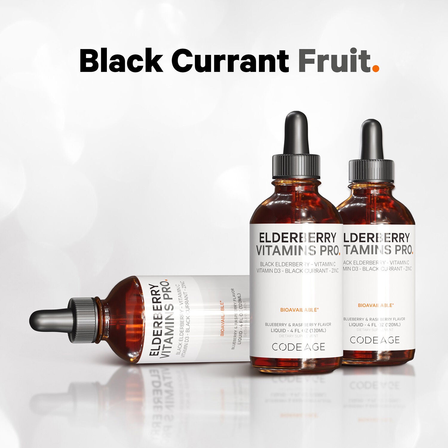 Elderberry Immune Complex Syrup Kids &amp; Adults Daily Vitamin - 4 oz. (60 Servings)  | GNC