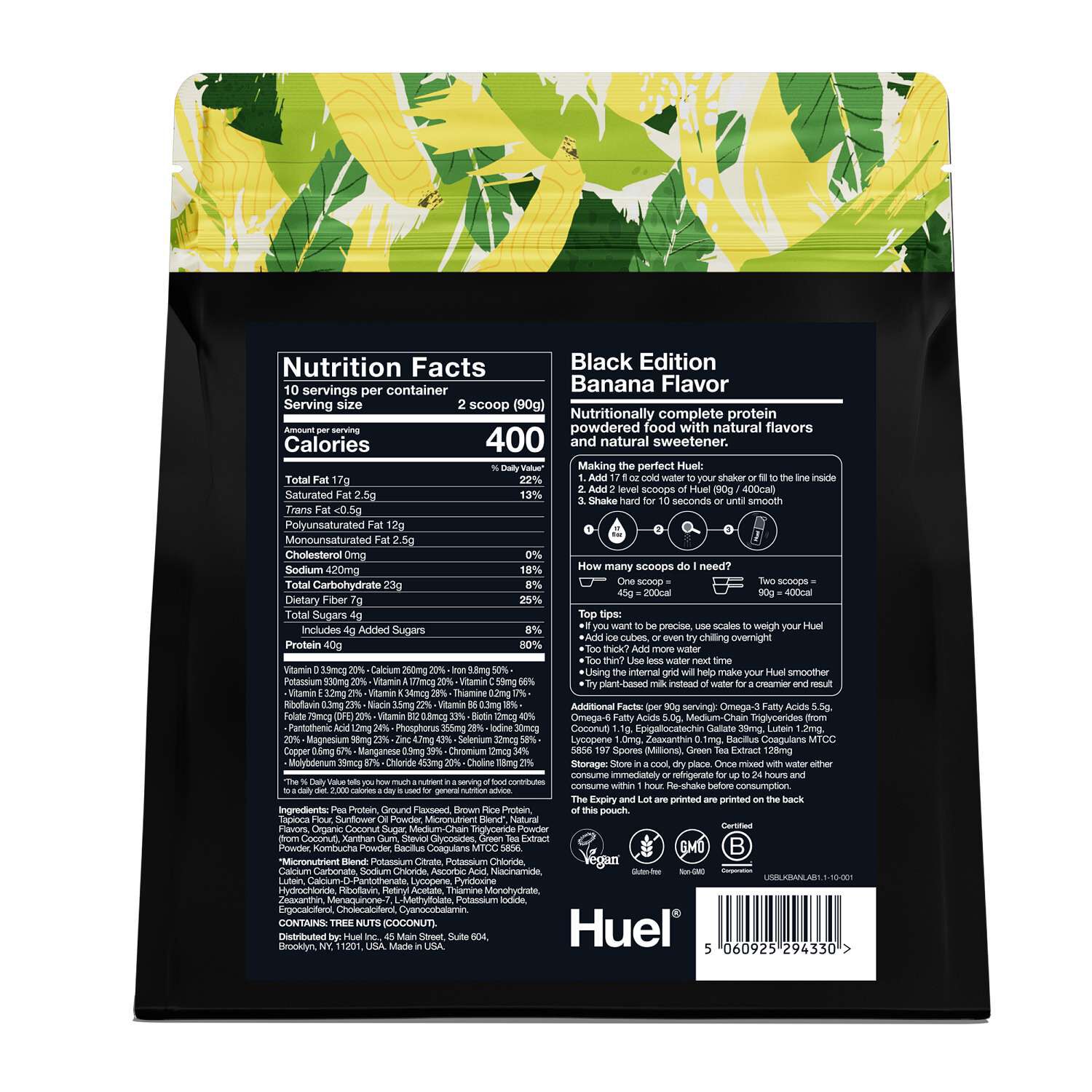 Huel® Black Edition Nutritionally Complete Powder - Banana (10