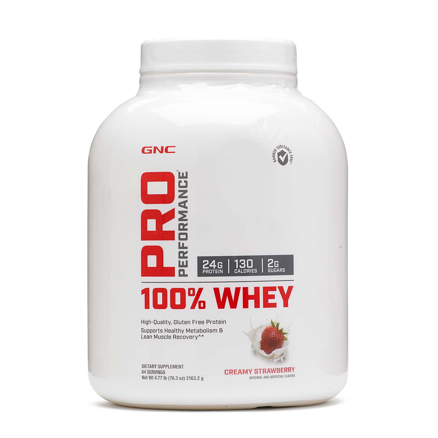 Gnc Pro Performance 100 Whey Creamy Strawberry Gnc