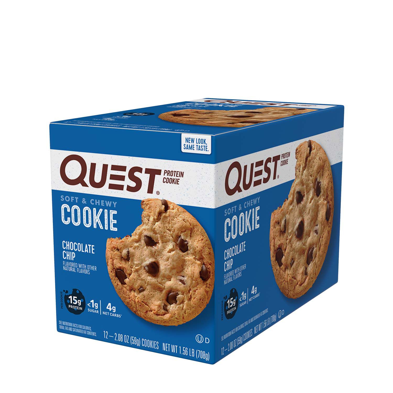 Quest Quest Protein Cookie Chocolate Chip Gnc I can't eat them (i can't eat chocolate), but i have heard they are delicious! quest protein cookie chocolate chip