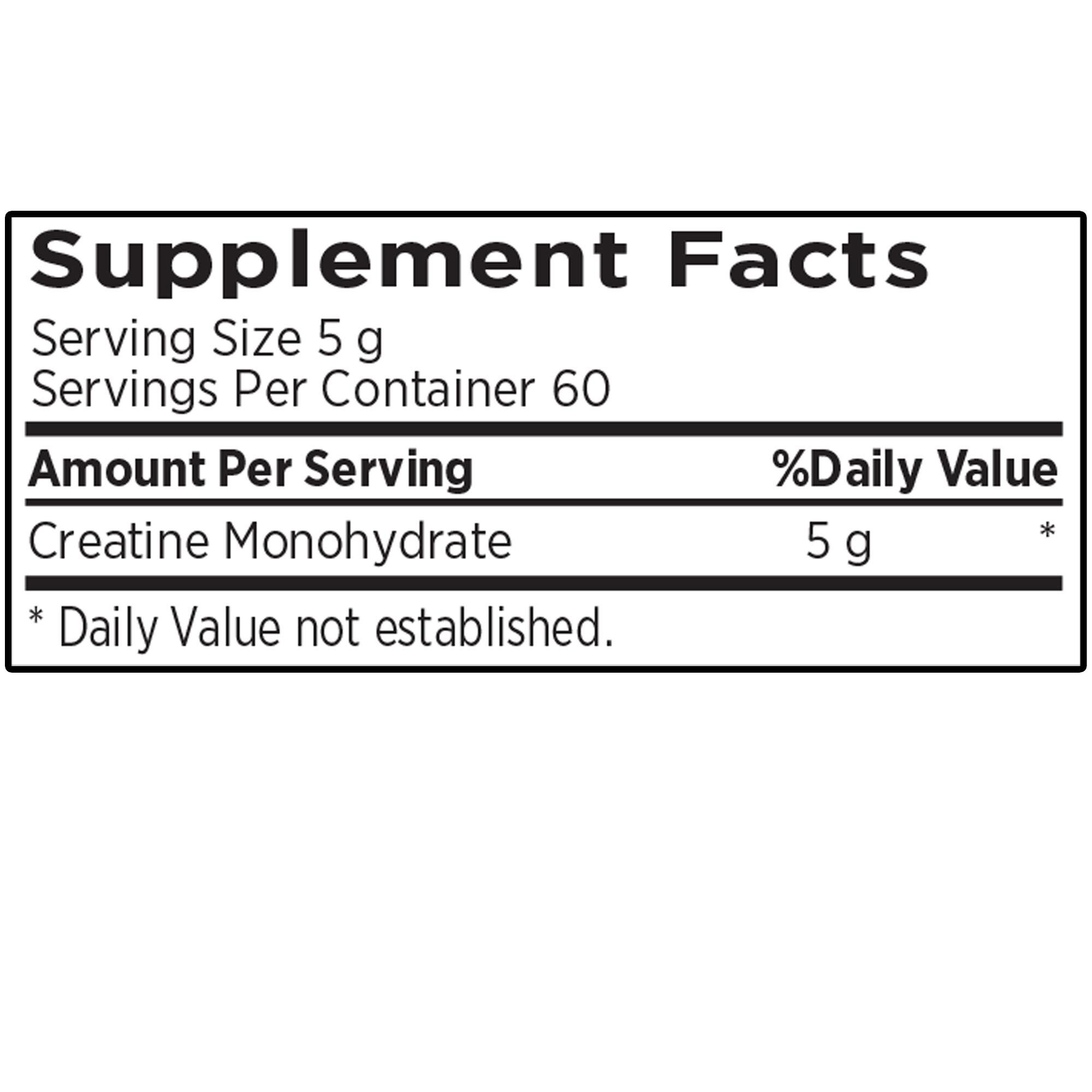 Creatine Monohydrate - Ergogenic - 5G (60 Servings)