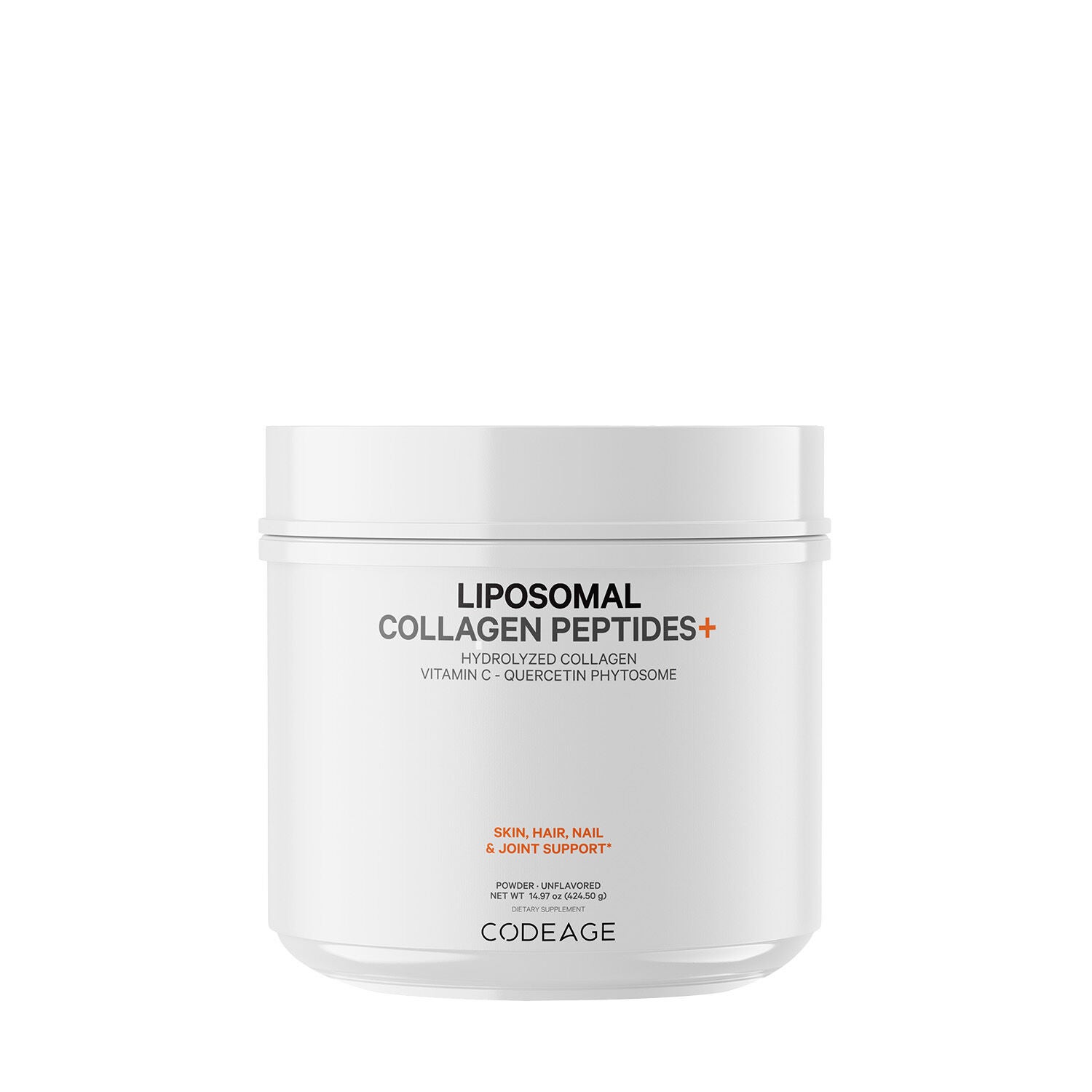 Liposomal Collagen Peptides - Unflavored - 14.97 oz. (30 Servings)