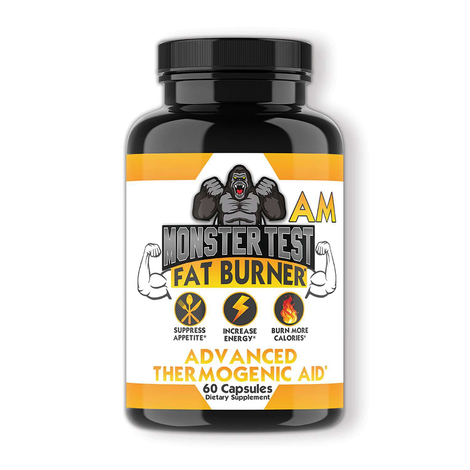 Monster Test: AM Fat Burner - 60 Capsules (30 Servings)