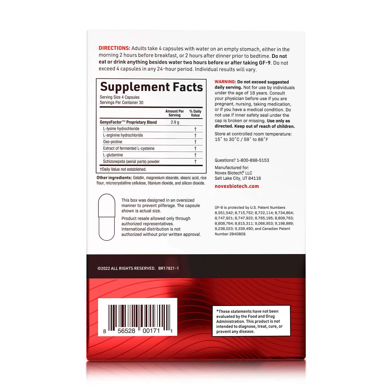 GF-9&trade; Human Growth Hormone - 120 Capsules (30 Servings)  | GNC