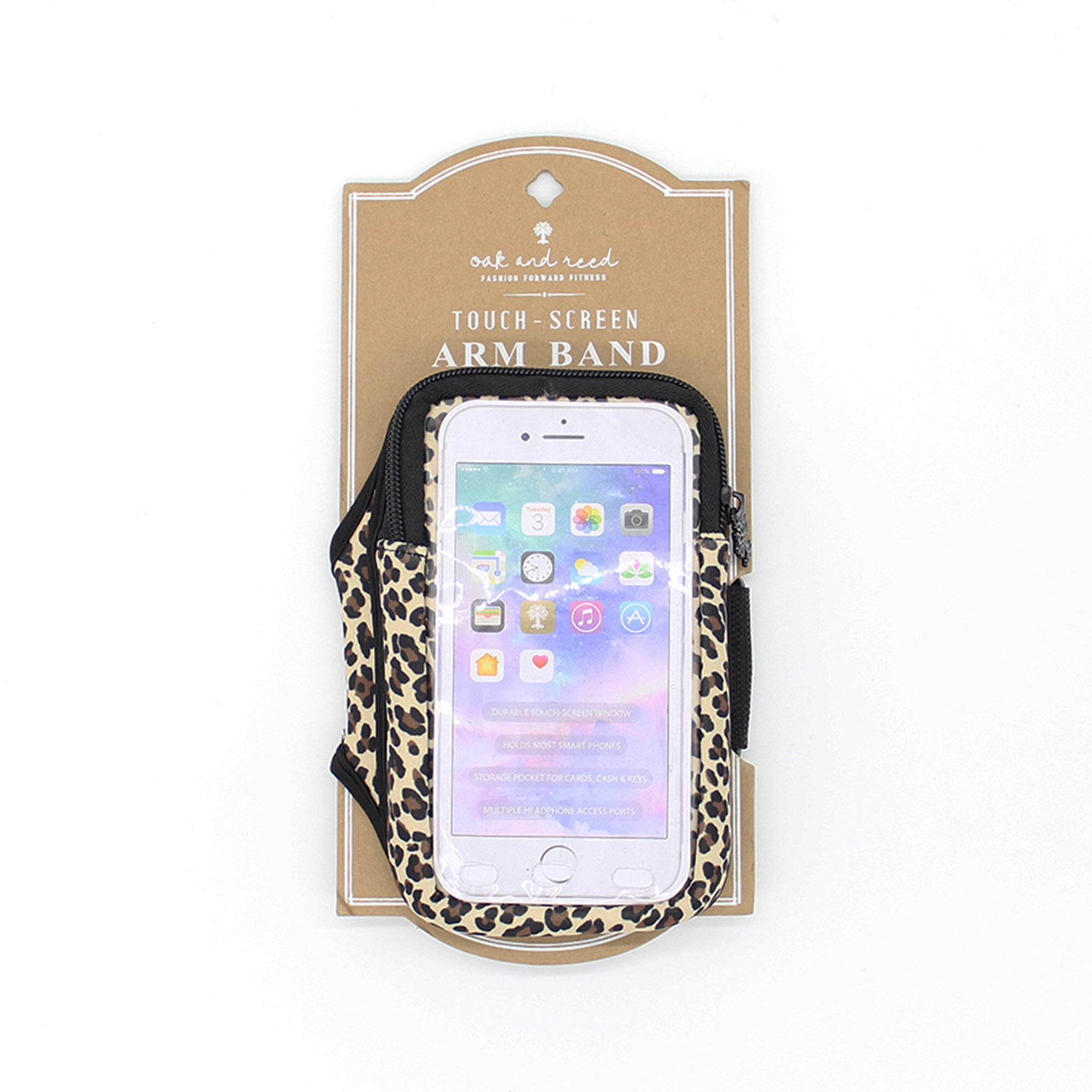 Oak and Reed On-The-Run Arm Band - Leopard 1