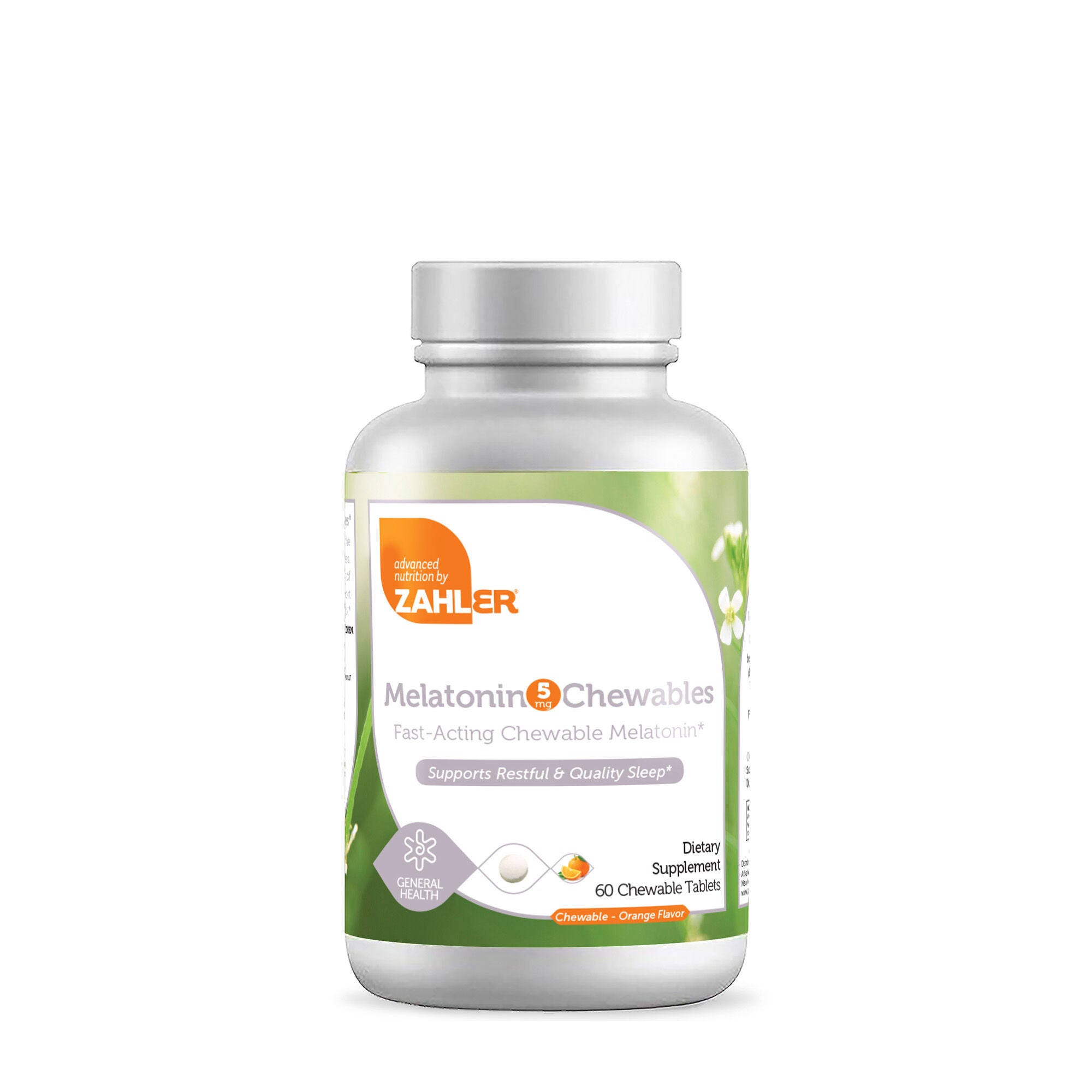 ZAHLER Melatonin 5Mg - Orange 60 Chewable Tablets