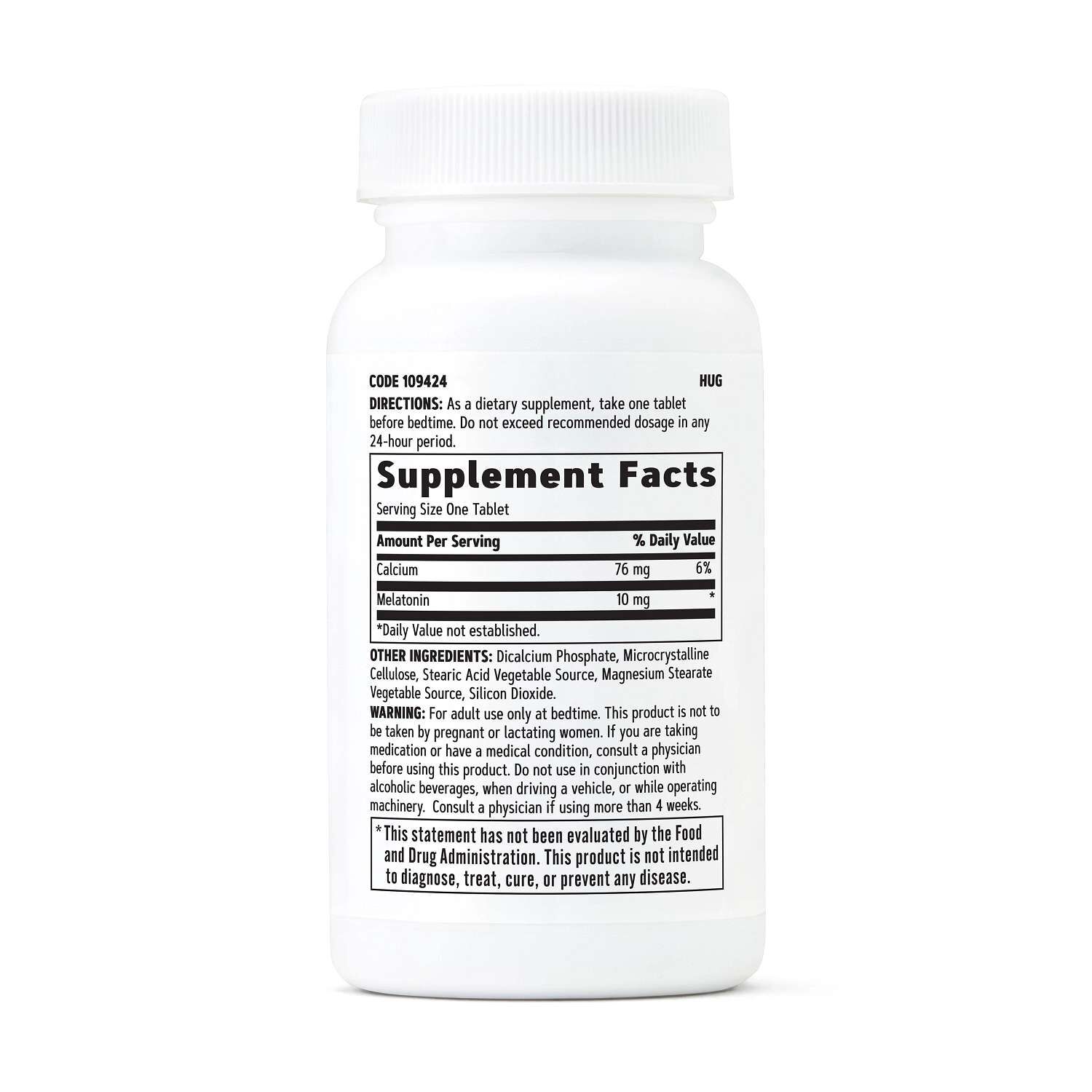 Melatonin 10mg - 60 Vegetarian Tablets (60 Servings)