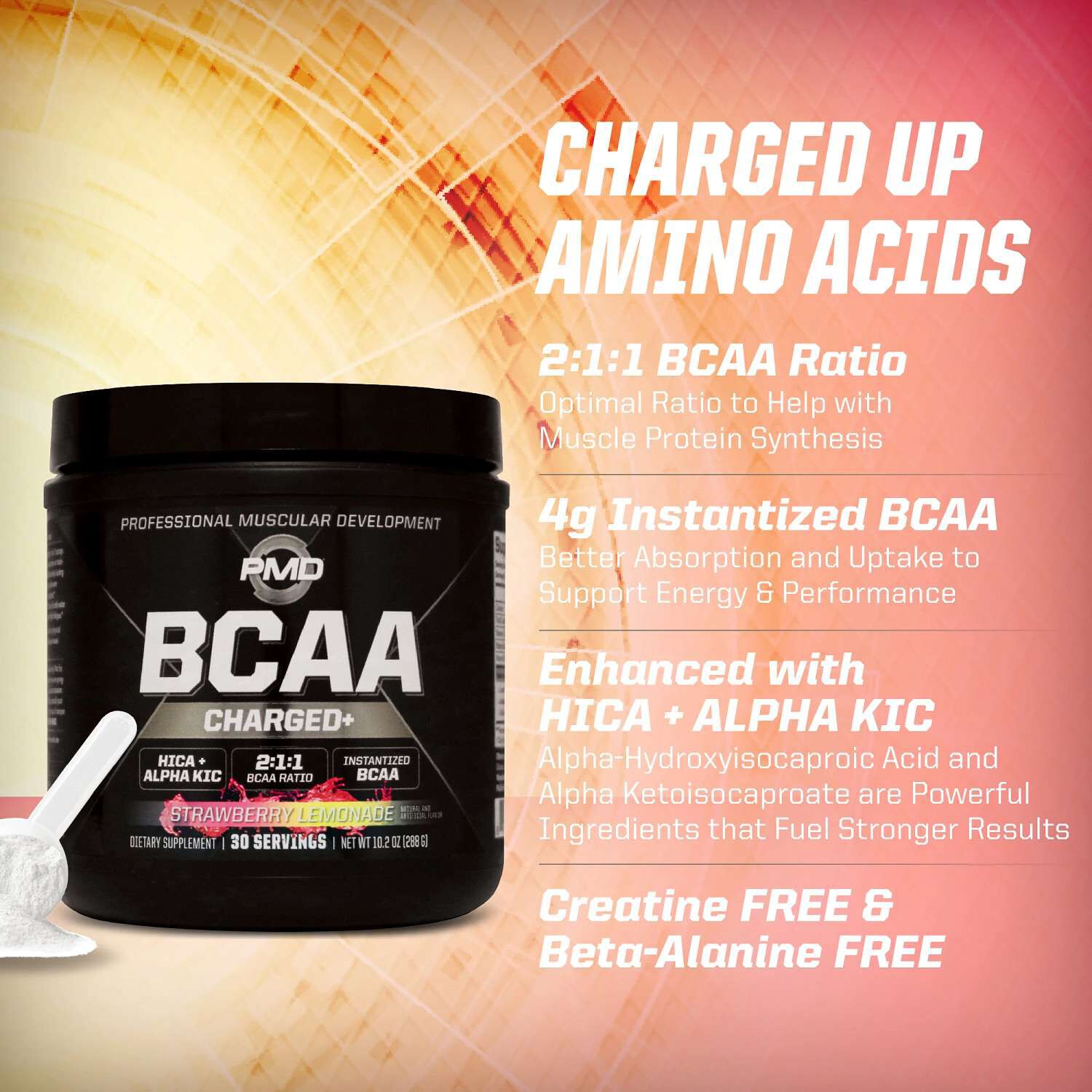BCAA Charged+ - Strawberry Lemonade (30 Servings)