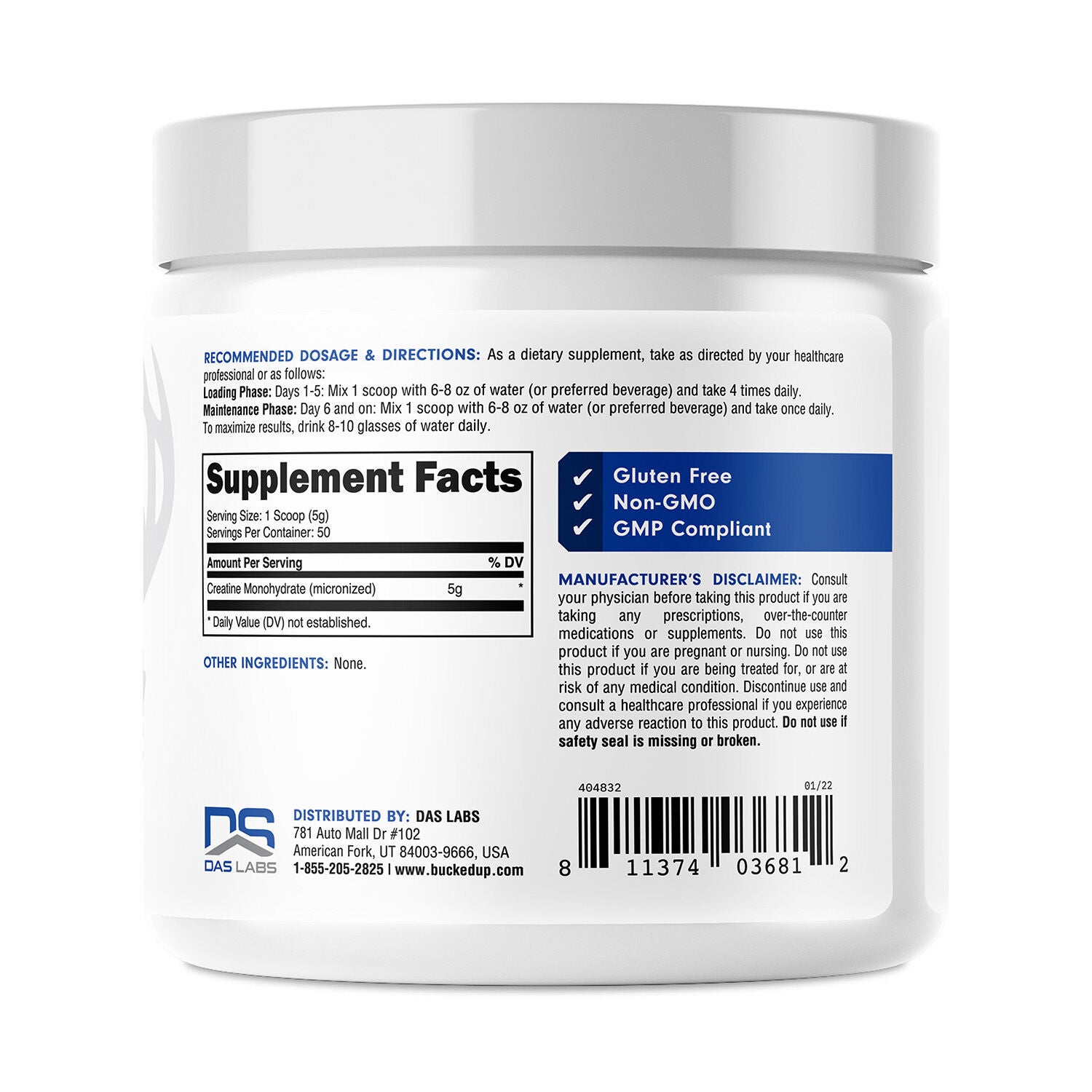Creatine Monohydrate (50 Servings)