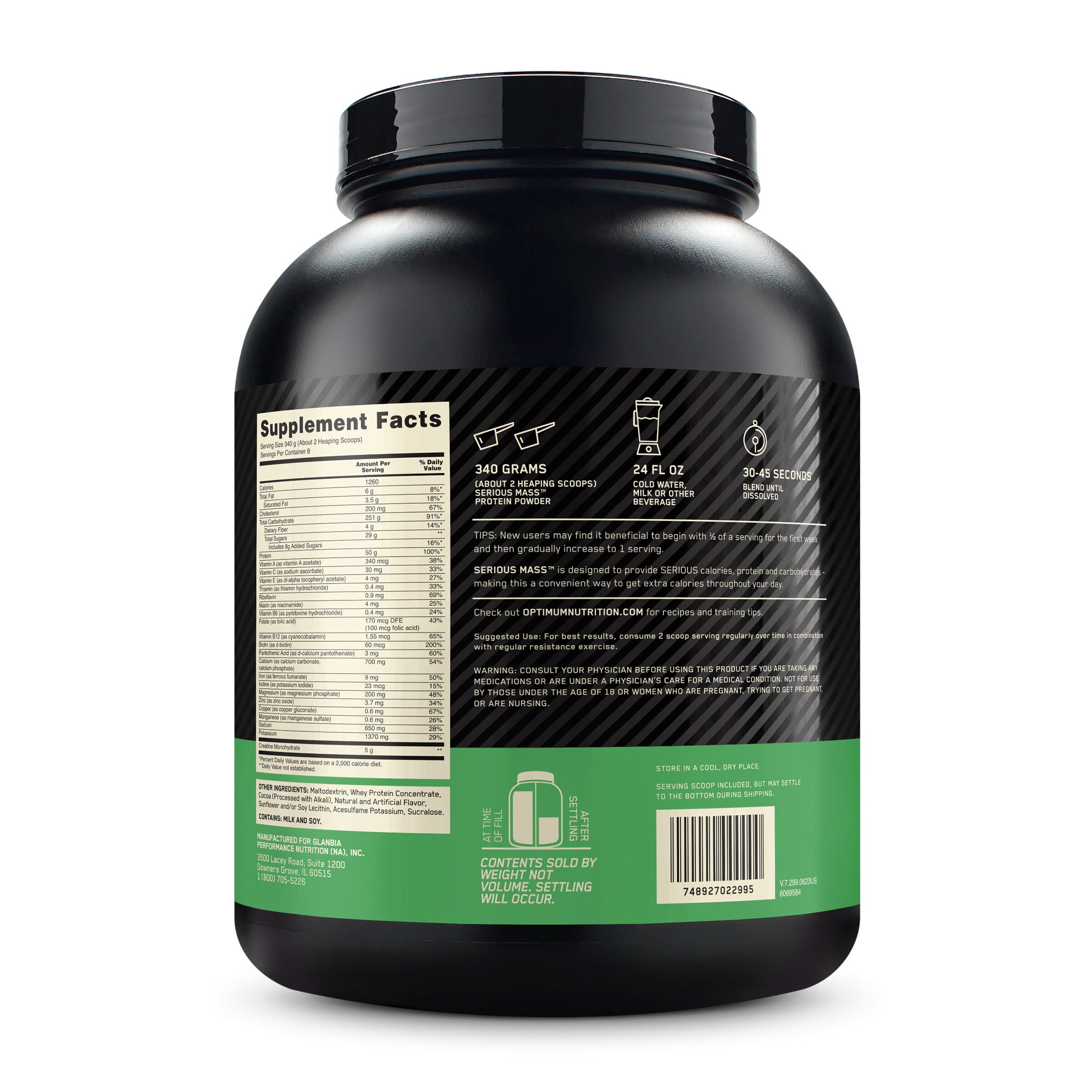 Serious Mass&trade; - Chocolate (8 Servings) Chocolate | GNC
