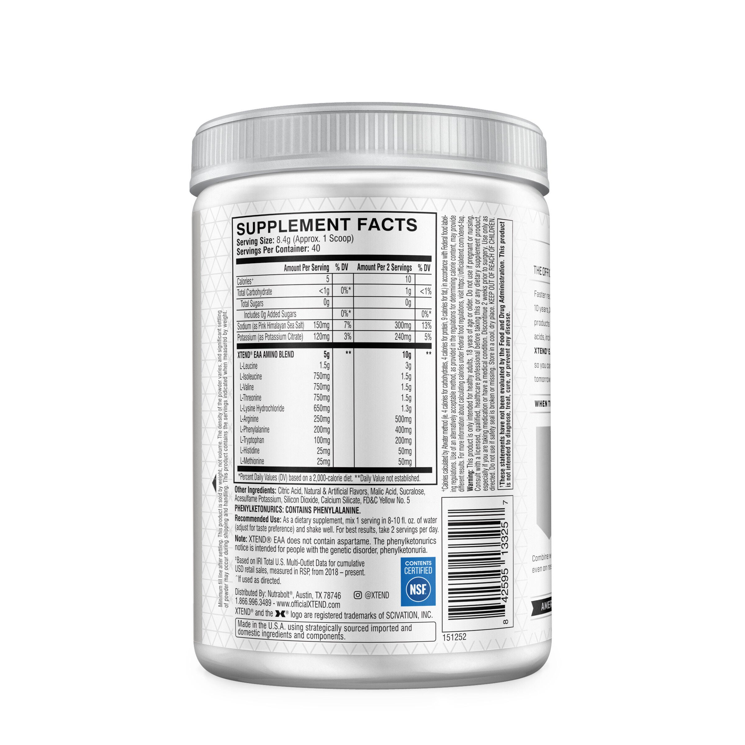 Essential Amino Acids Zero Sugar - Lemon Lime (40 Servings)  | GNC