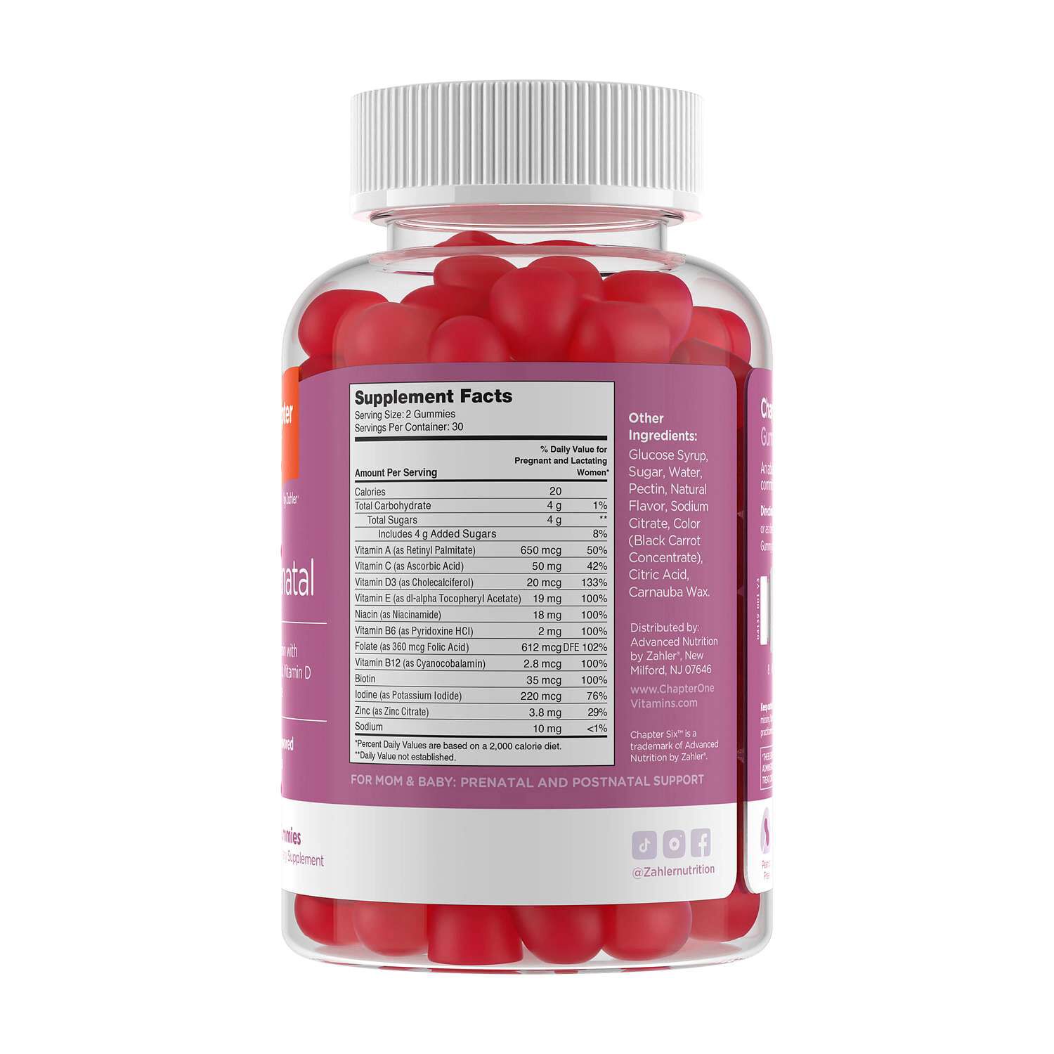 Chapter Six: Prenatal - Grape - 60 Gummies (30 Servings)  | GNC