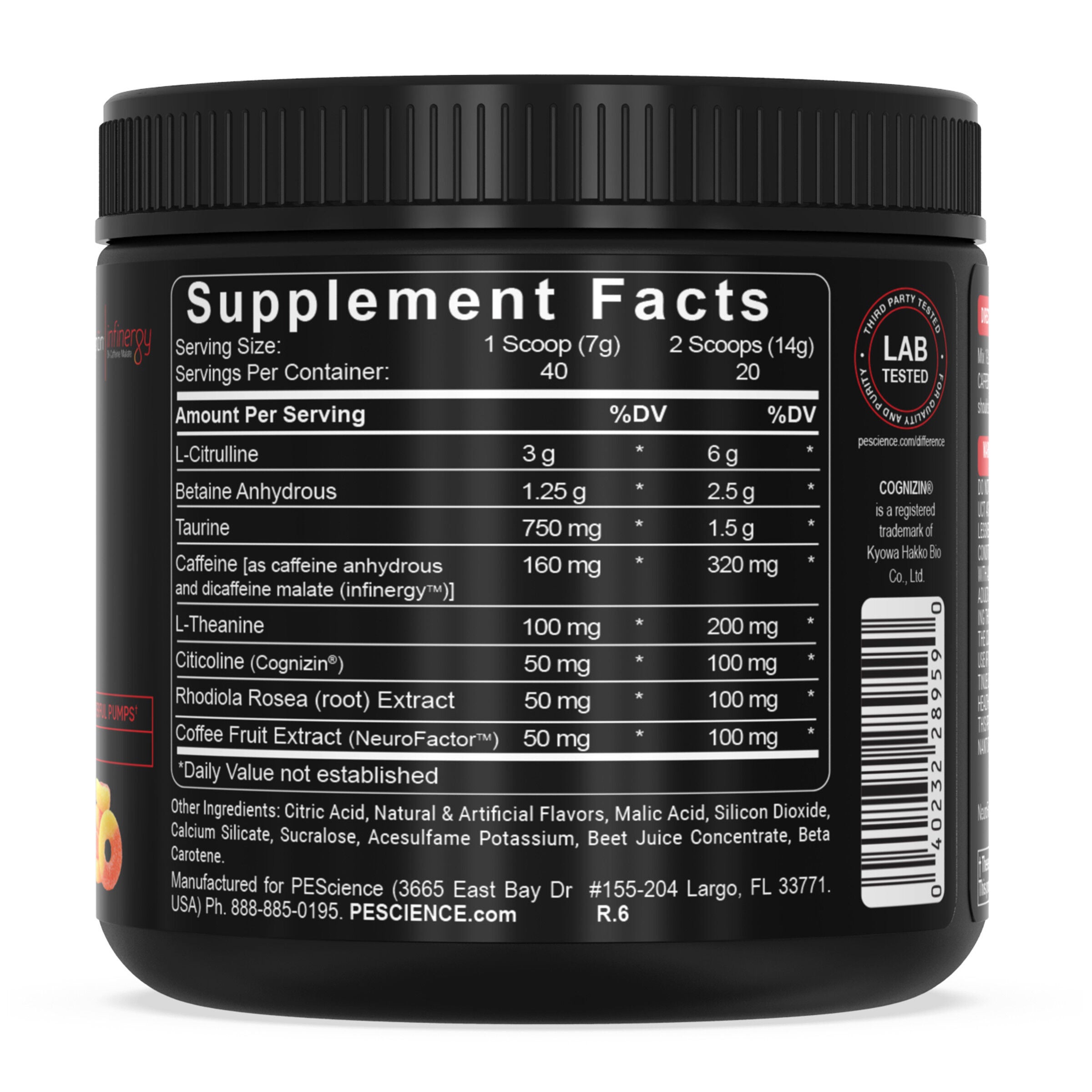 Prolific Pre-Workout - Sour Peach Candy (40 Servings)