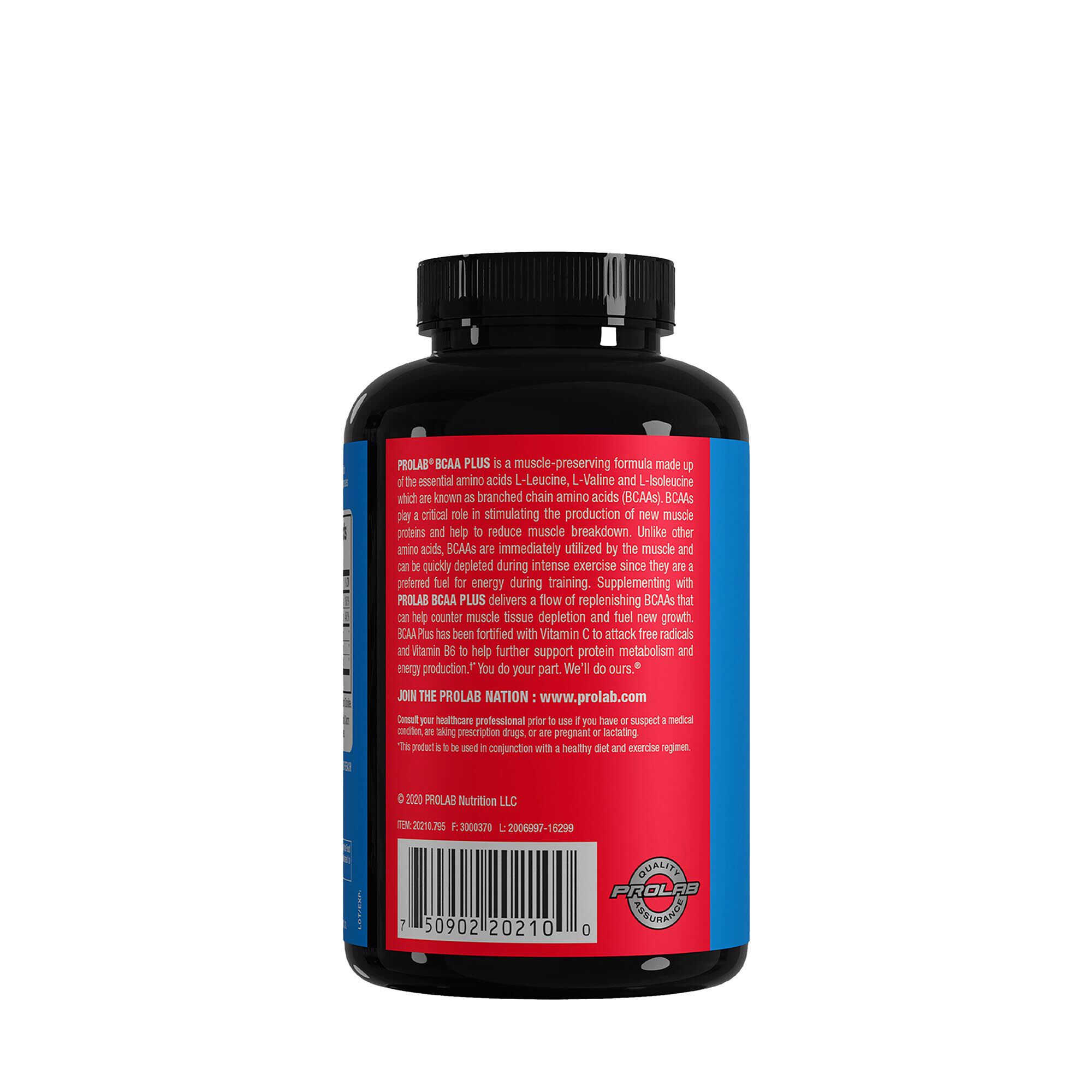 BCAA Plus - 180 Capsules (30 Servings)  | GNC