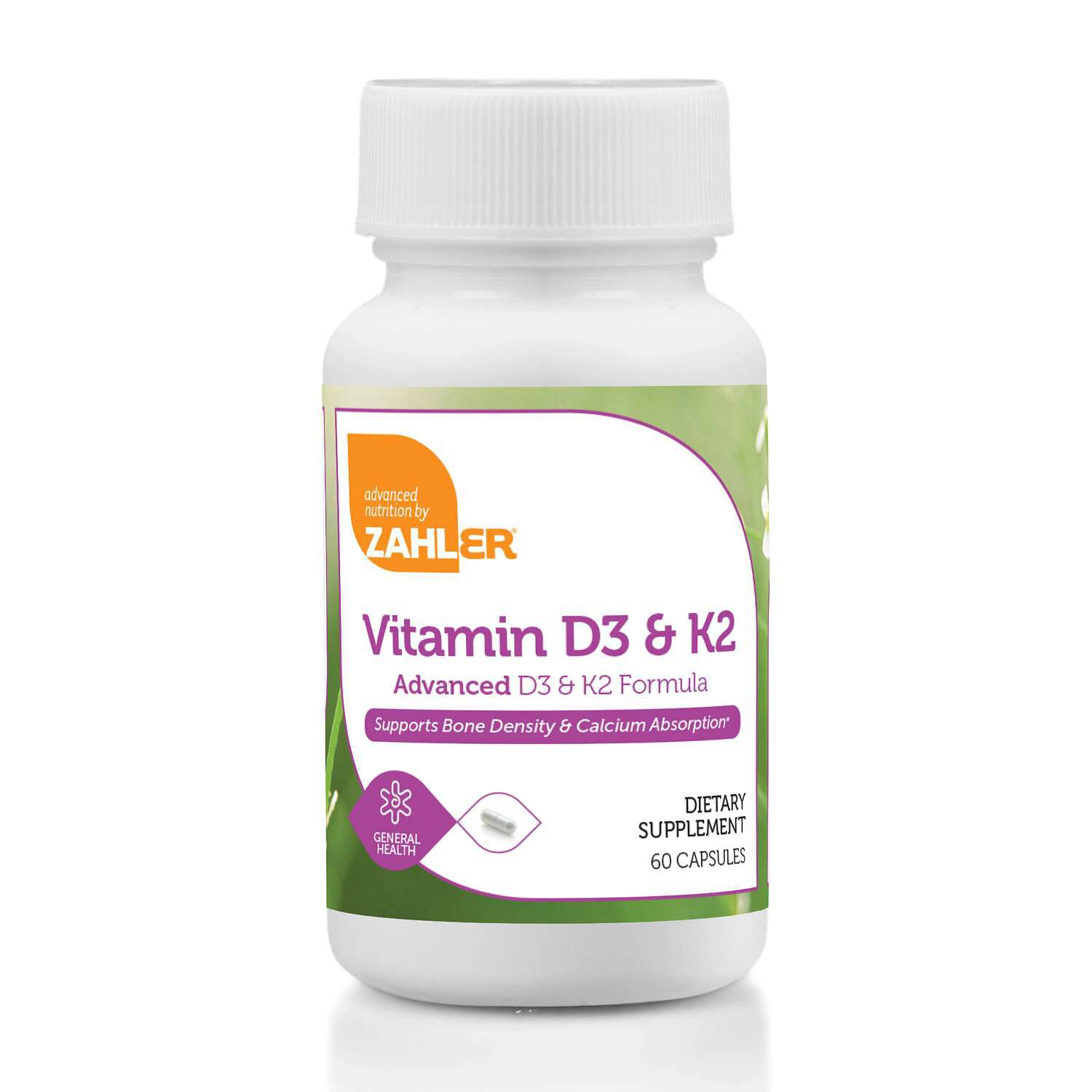 Vitamin D3 &amp; K2 - 60 Capsules (60 Servings)  | GNC