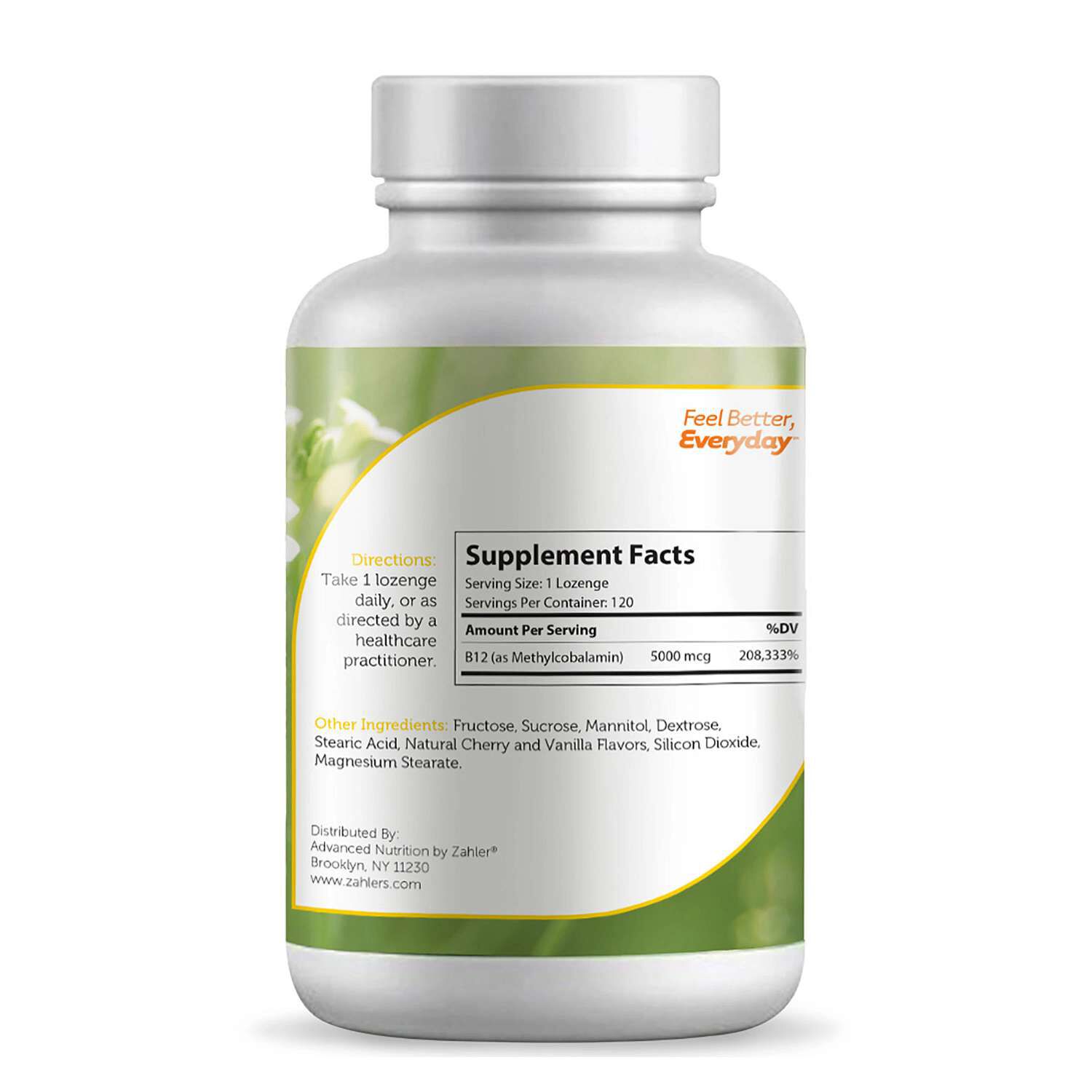 B12 Energizer+&trade; 5000mcg - 120 Lozenges (120 Servings)  | GNC