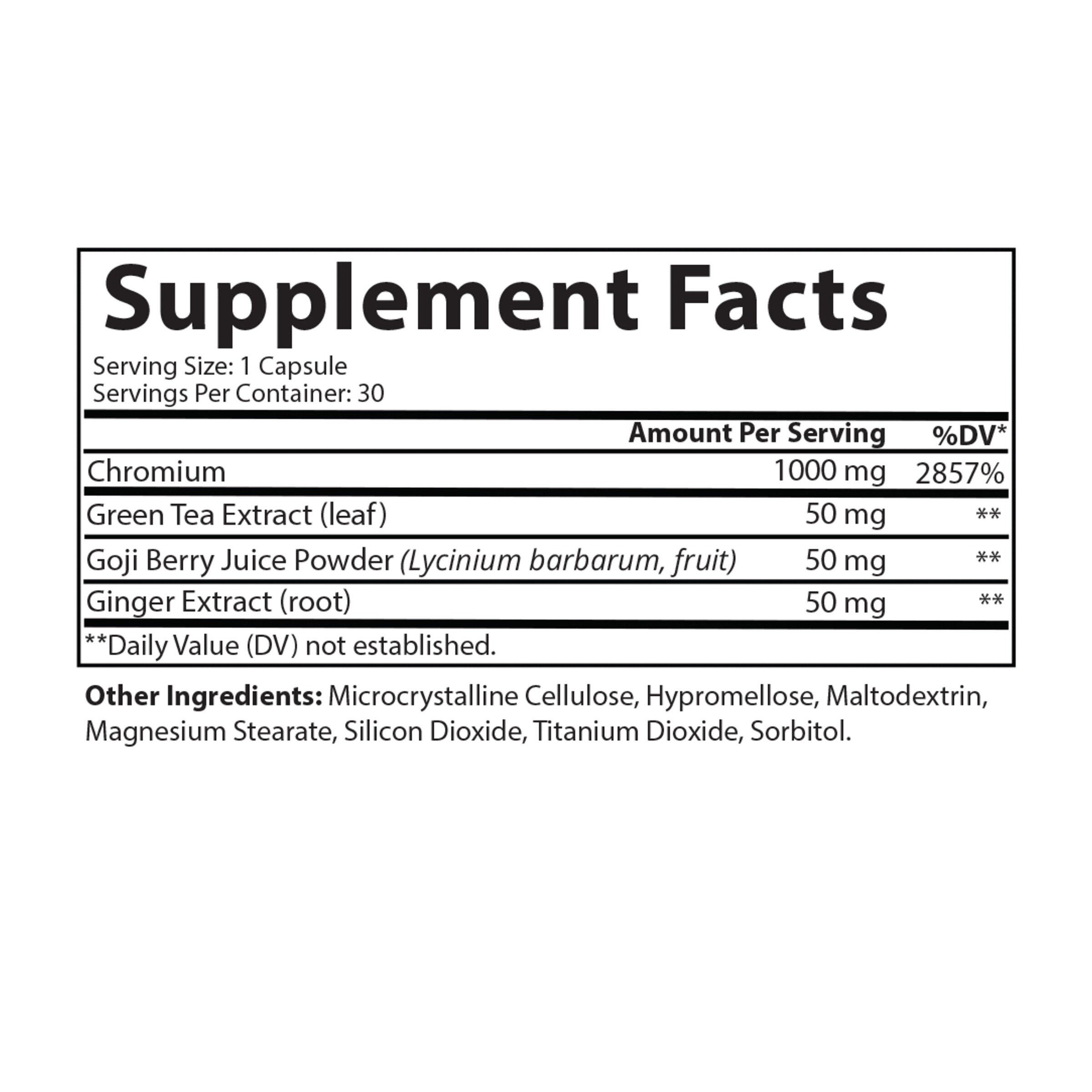 Curb the Crave with Green Tea Extract, Goji Berry and Ginger - 60 Capsules (30 Servings)  | GNC