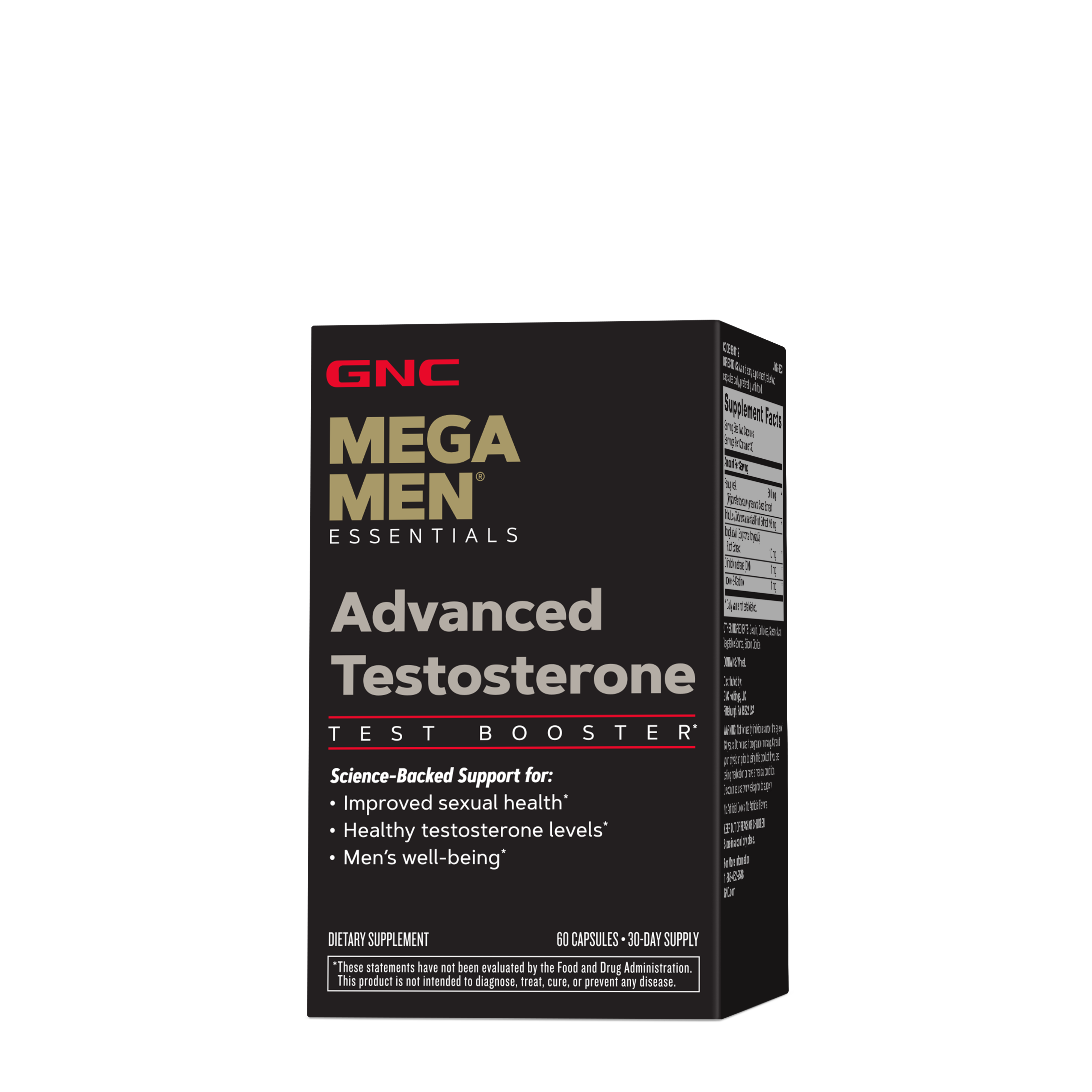 GNC Men's Advanced Testosterone Healthy - 60 Capsules