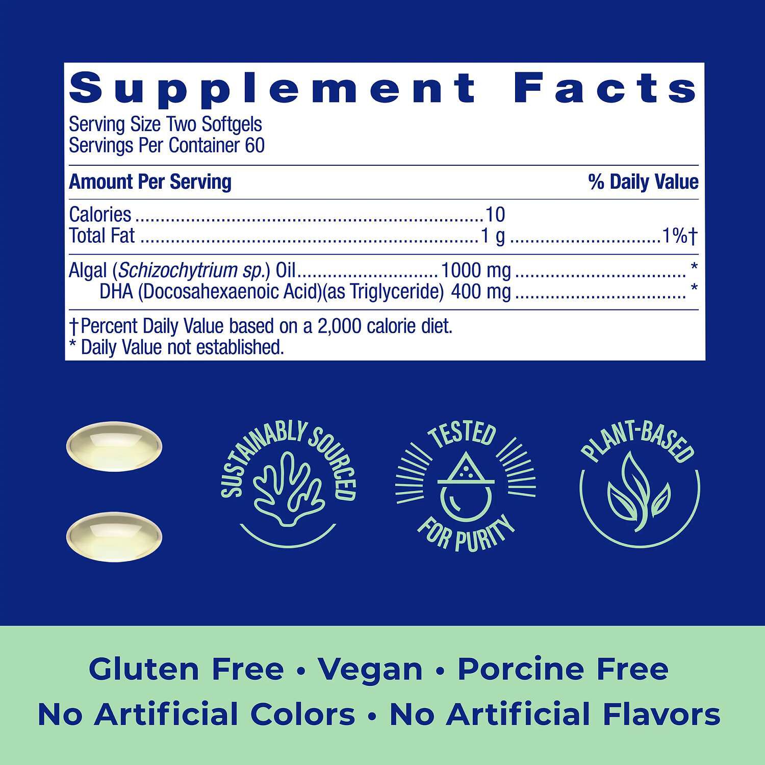 Vegan Omega - 120 Vegan Softgels (60 Servings)  | GNC
