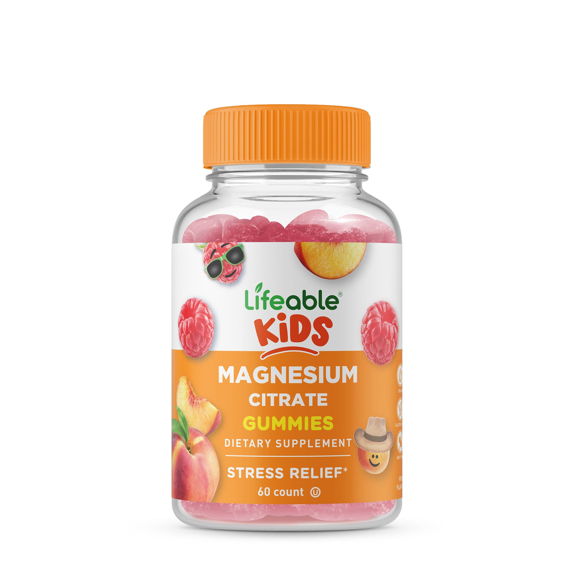Kids Magnesium Citrate 60 Gummies (30 Servings) GNC