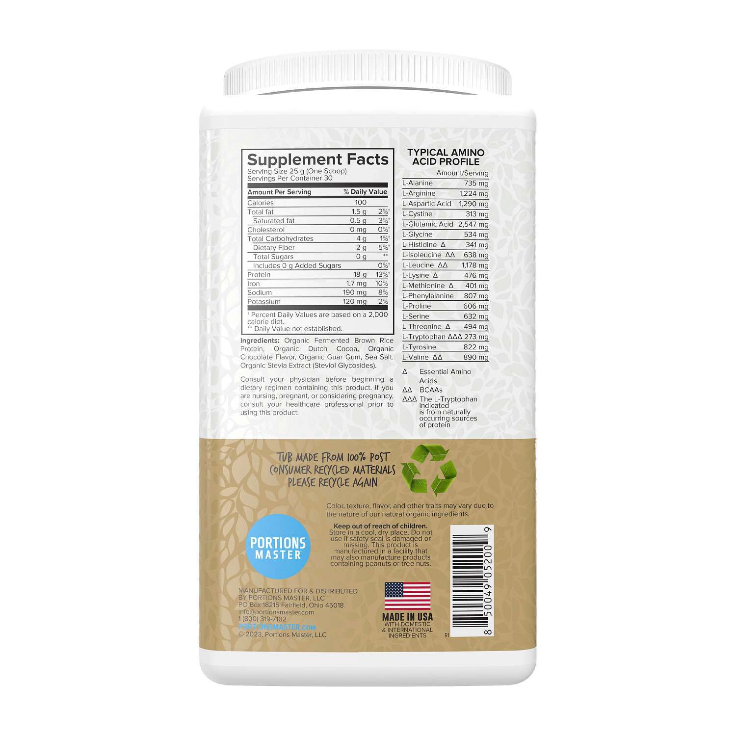 Vegan Plant Protein - Chocolate (30 Servings)