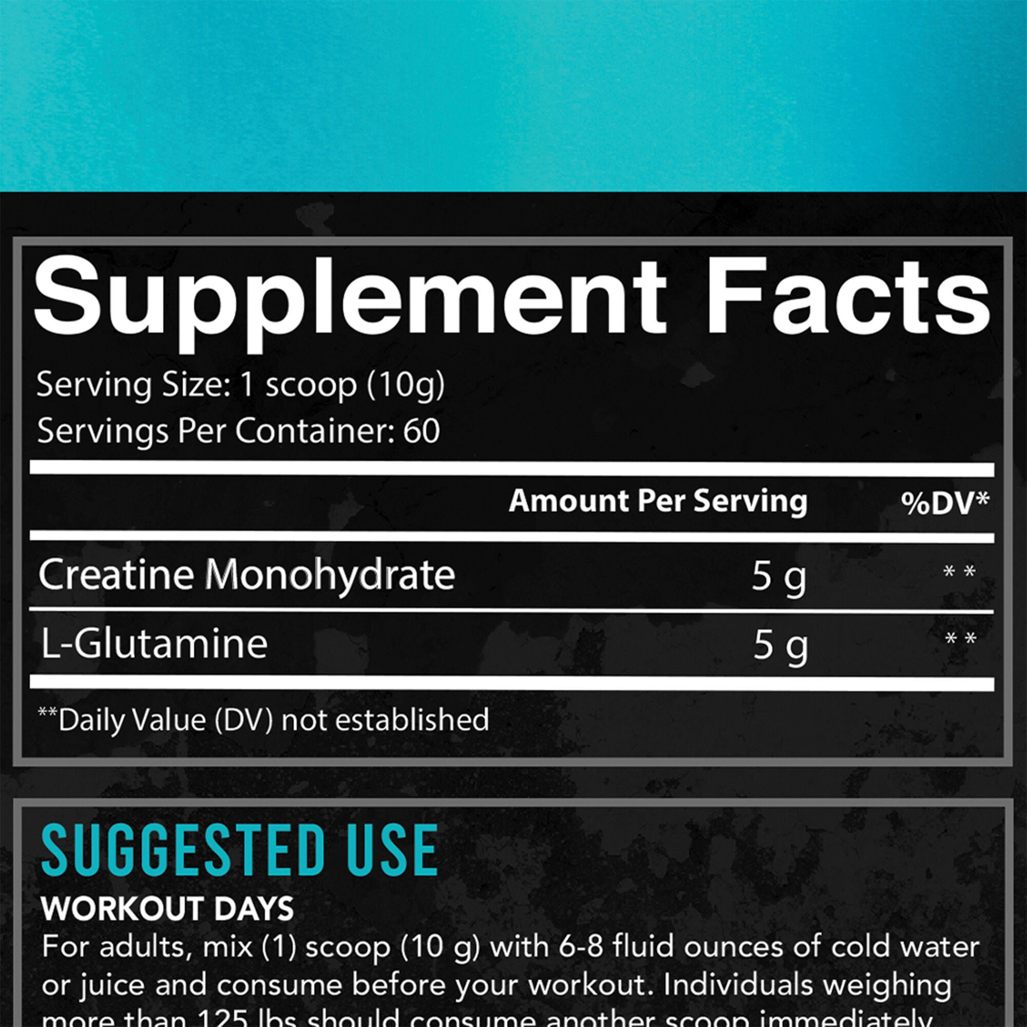 Angry Supplements™ - Creatine + Glutamine - Unflavored (60 Servings) | GNC