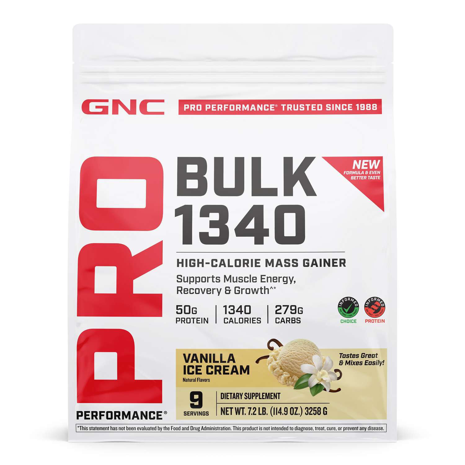 Bulk 1340 - Vanilla Ice Cream (9 Servings) Vanilla Ice Cream | GNC